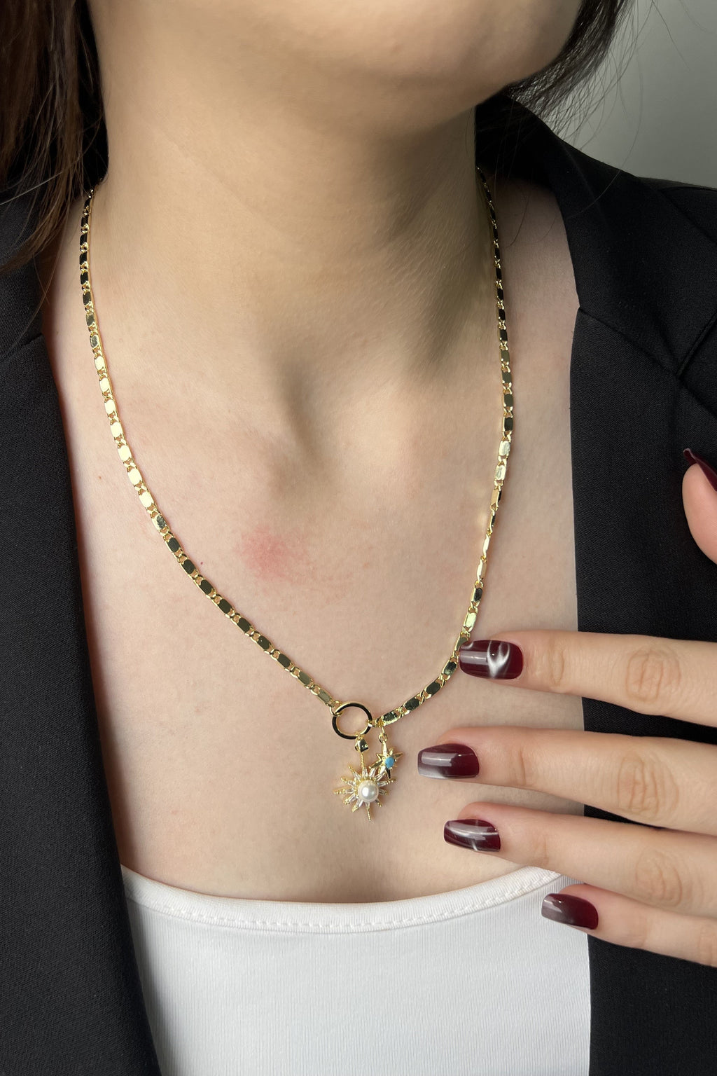 Güneş Işığı İnci 14K Luxe Kolye