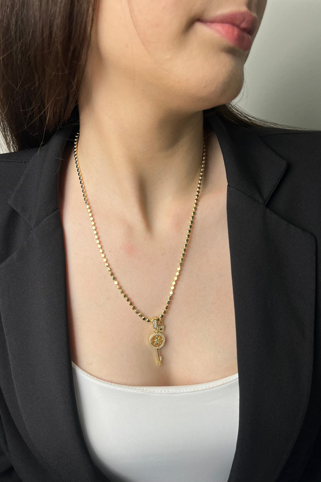 Yön Mührü 14K Luxe Kolye