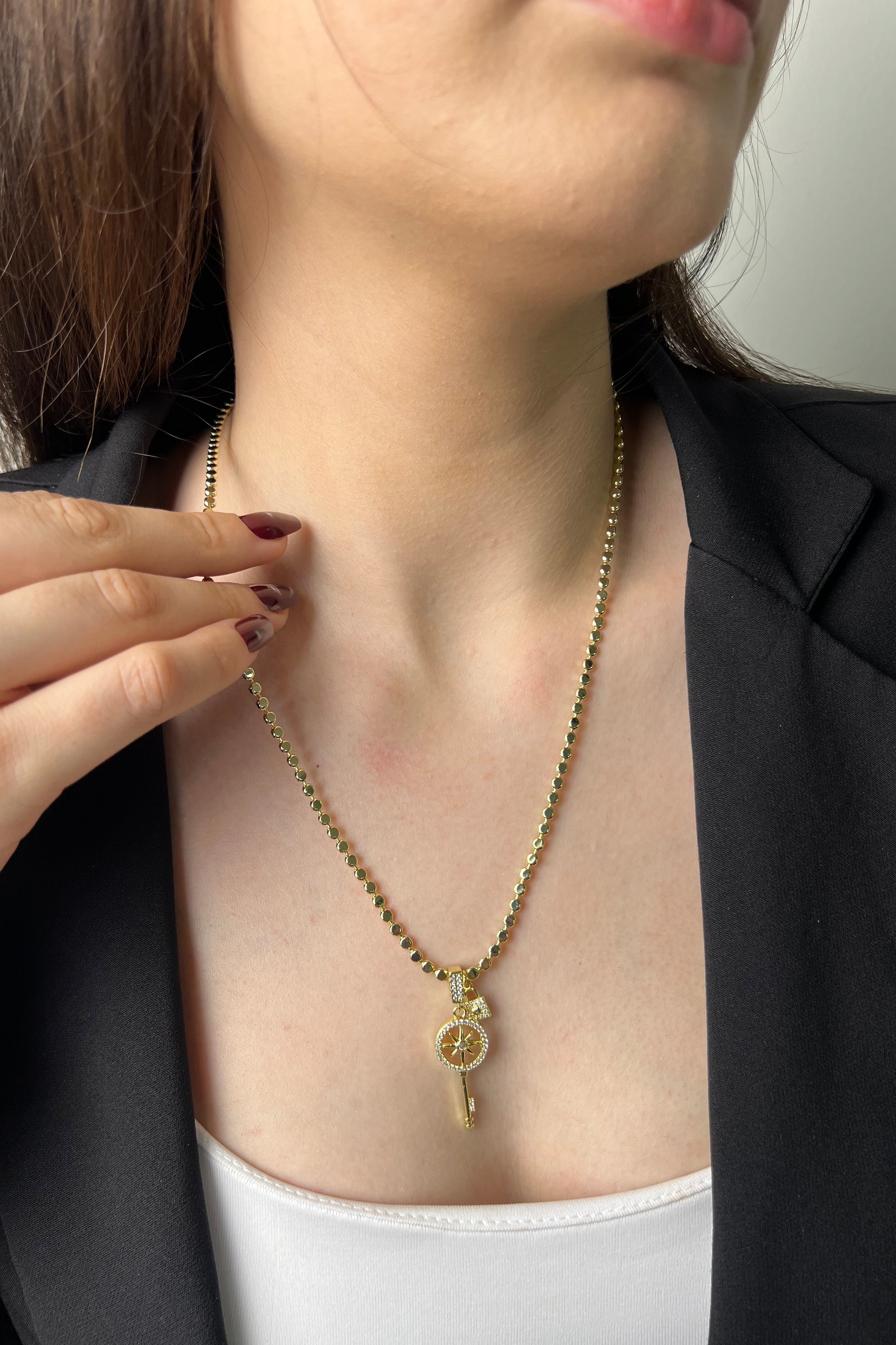 Yön Mührü 14K Luxe Kolye