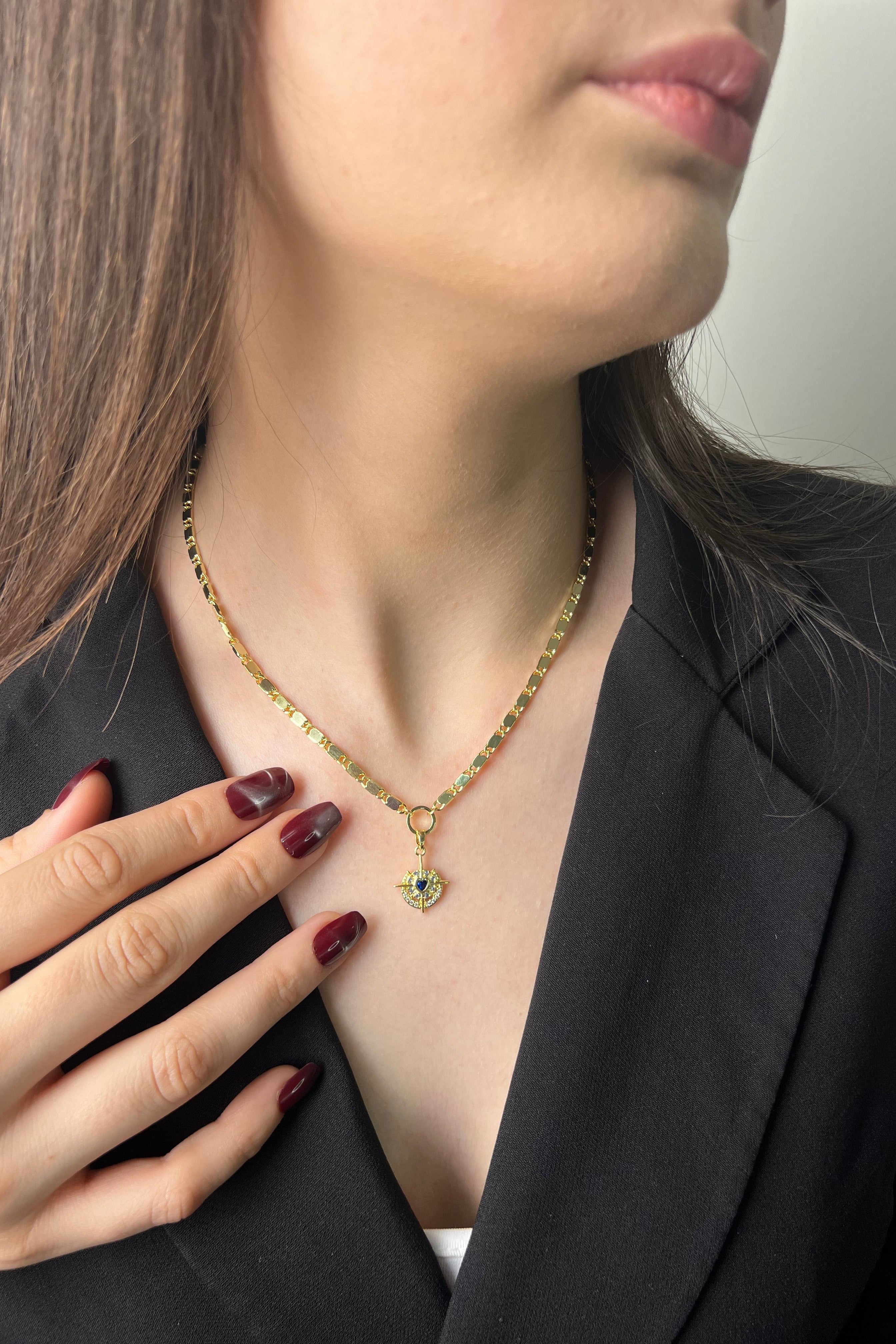 Şansın Gözü 14 K Luxe Kolye