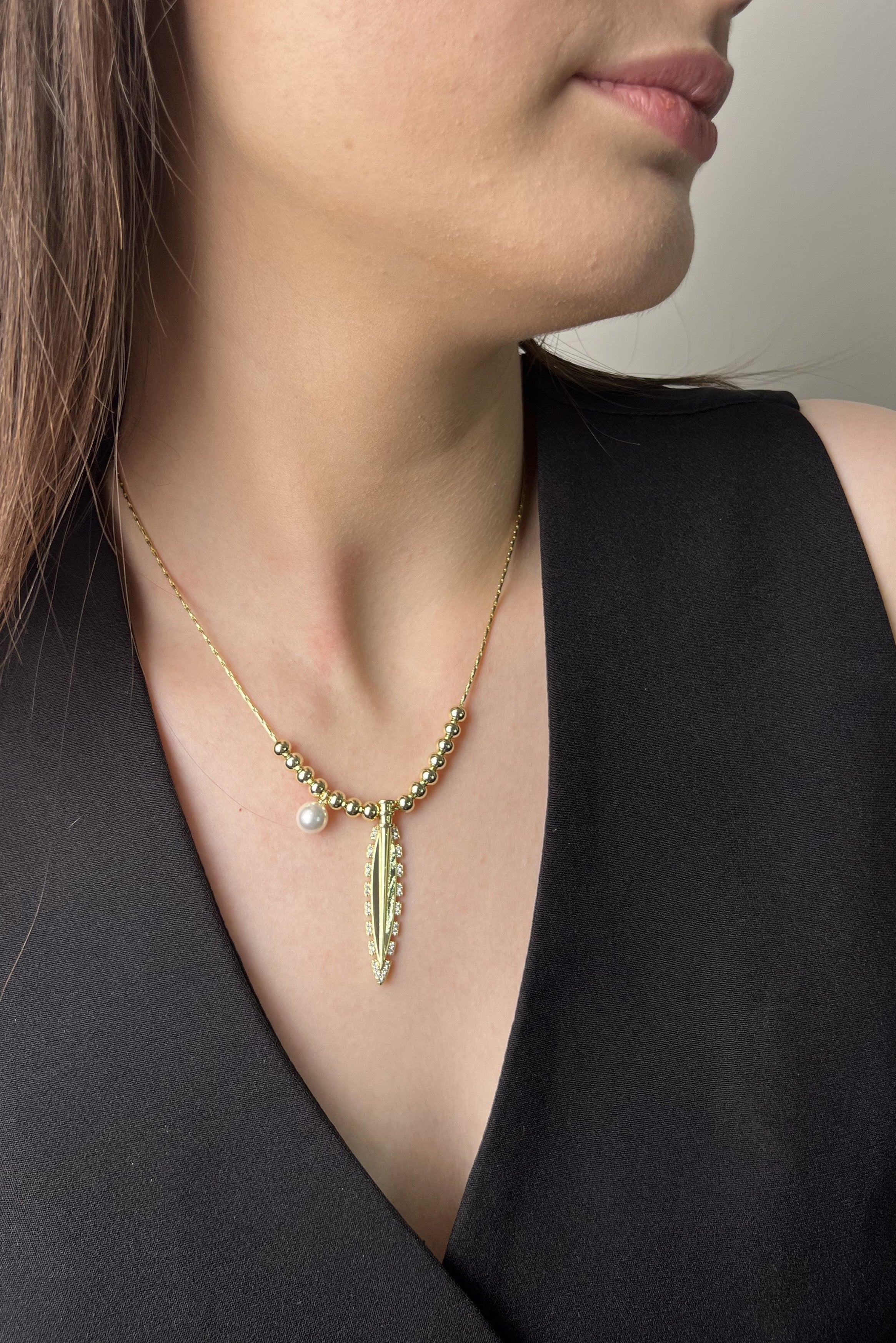 İnci İmzası 14K Luxe Kolye