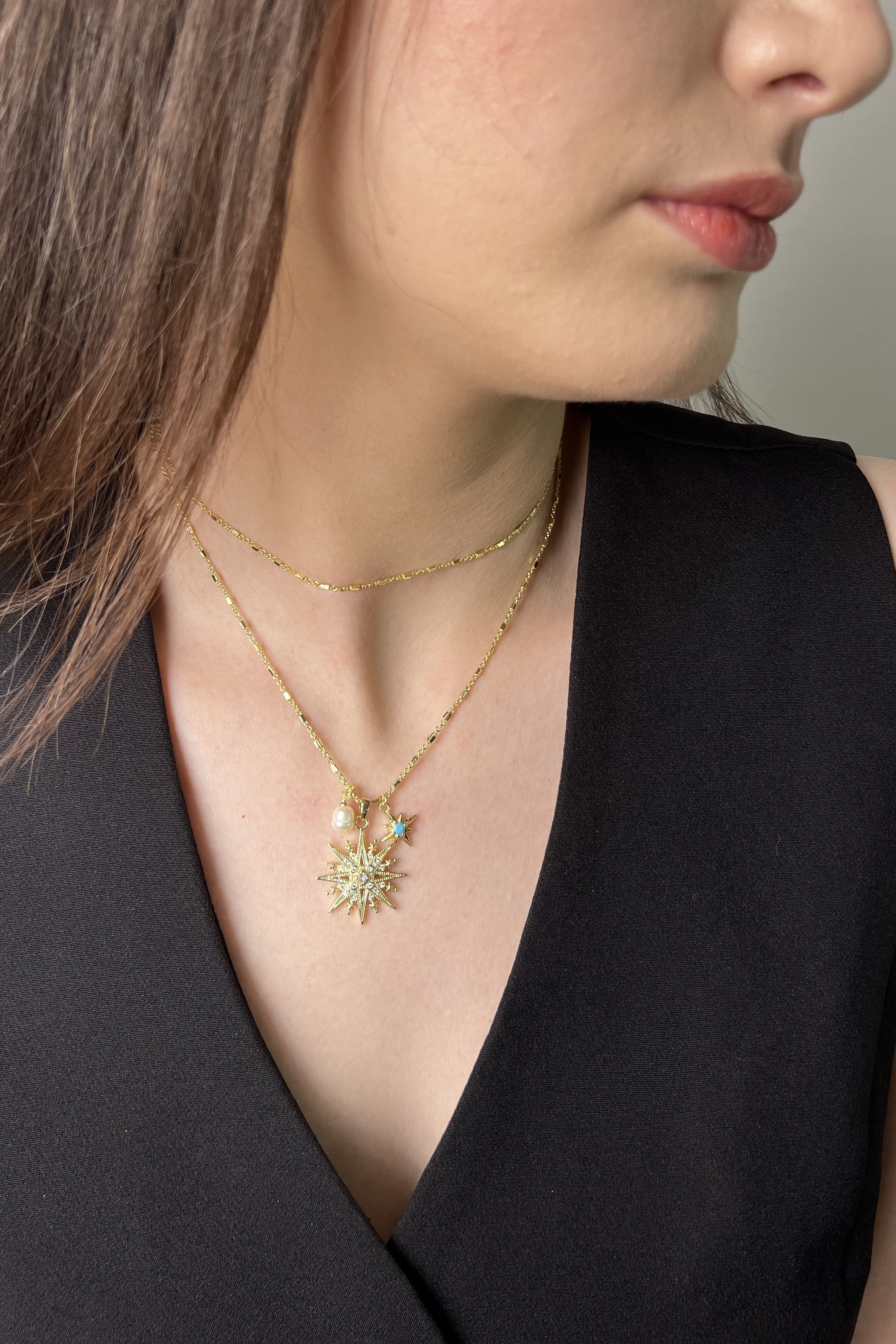 Astral Taç 14K Luxe Kolye