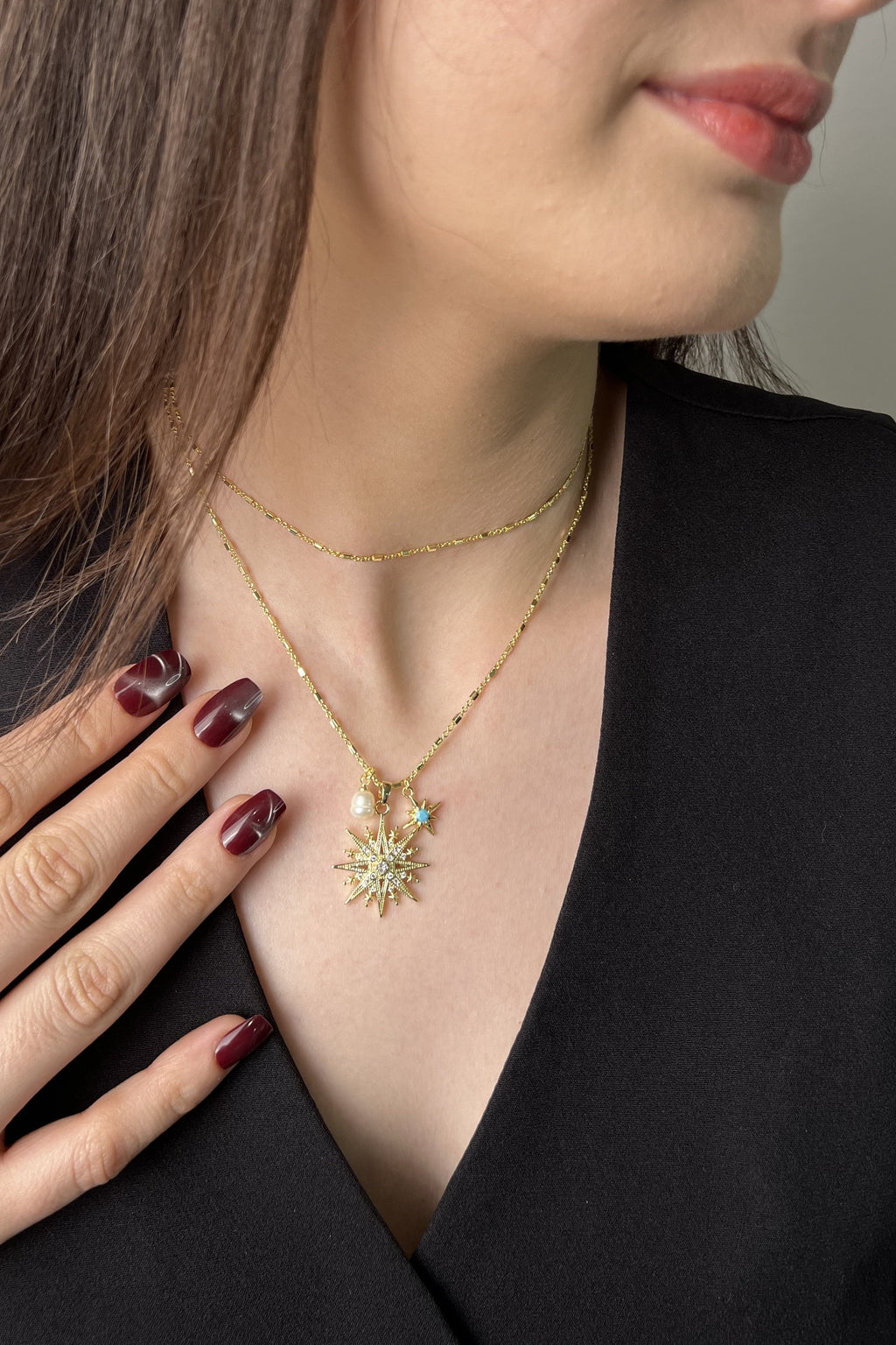 Astral Taç 14K Luxe Kolye