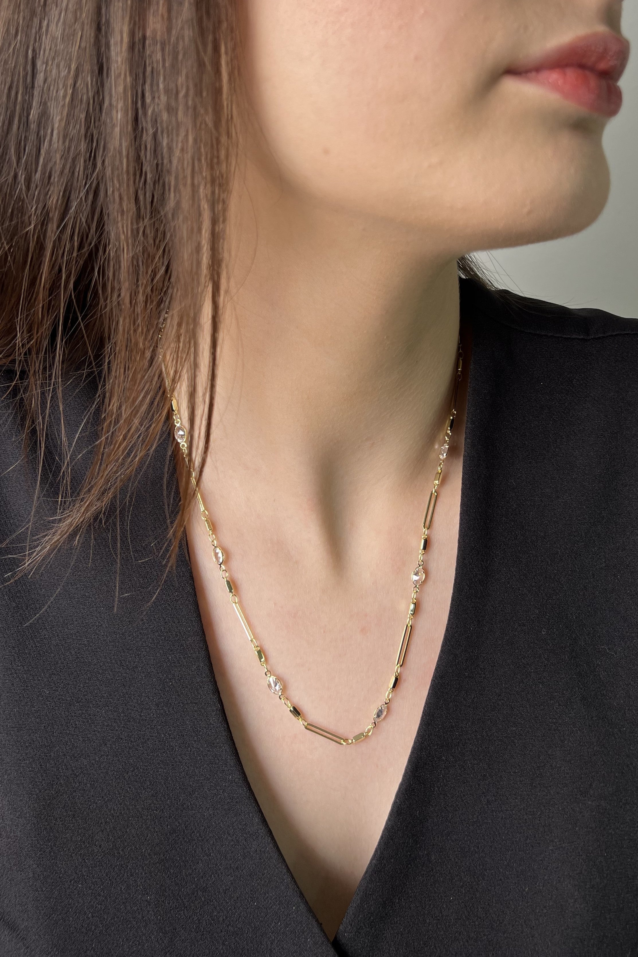 Kristal Hat 14K Luxe Kolye