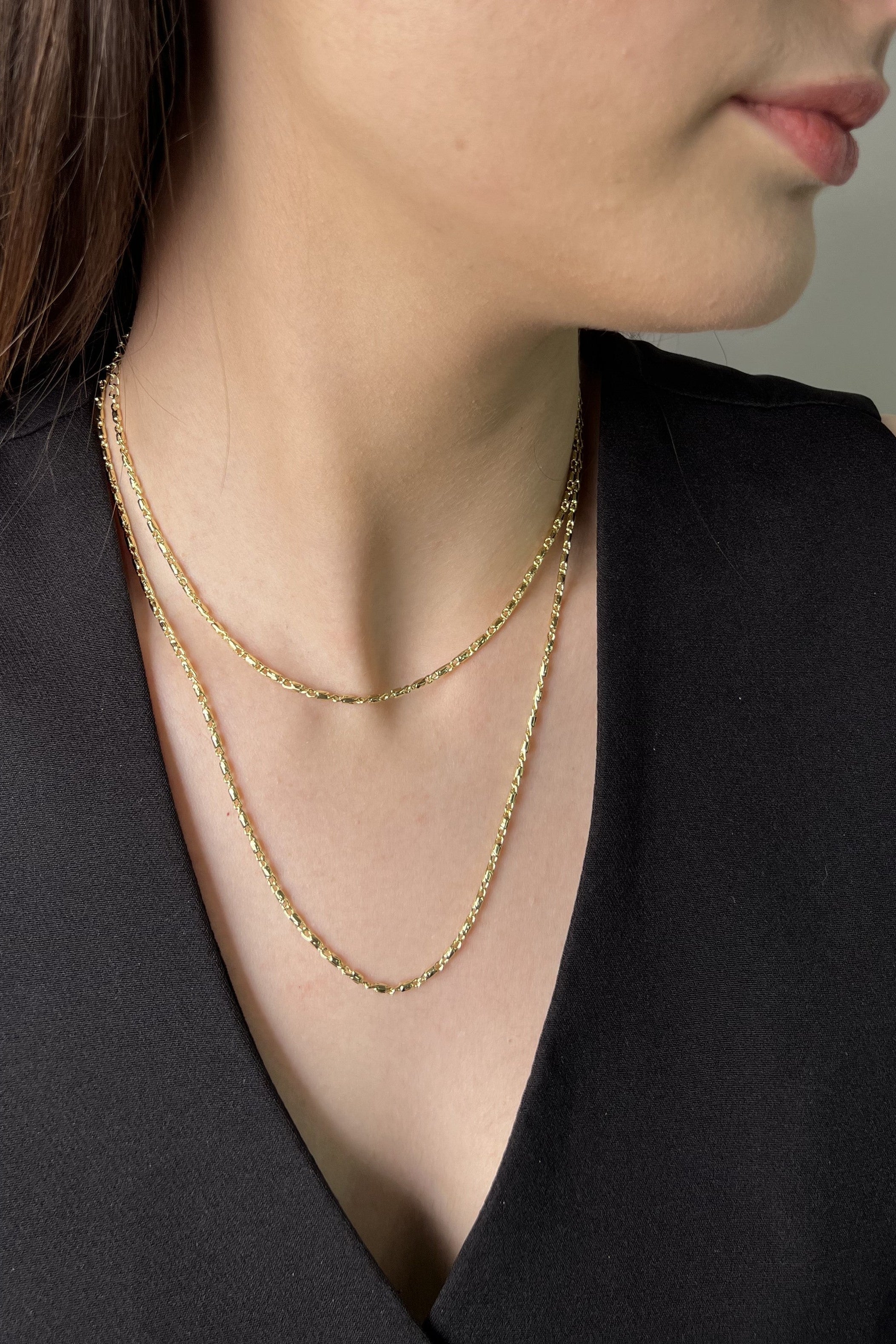 İnce Işıltı 14K Luxe Kolye