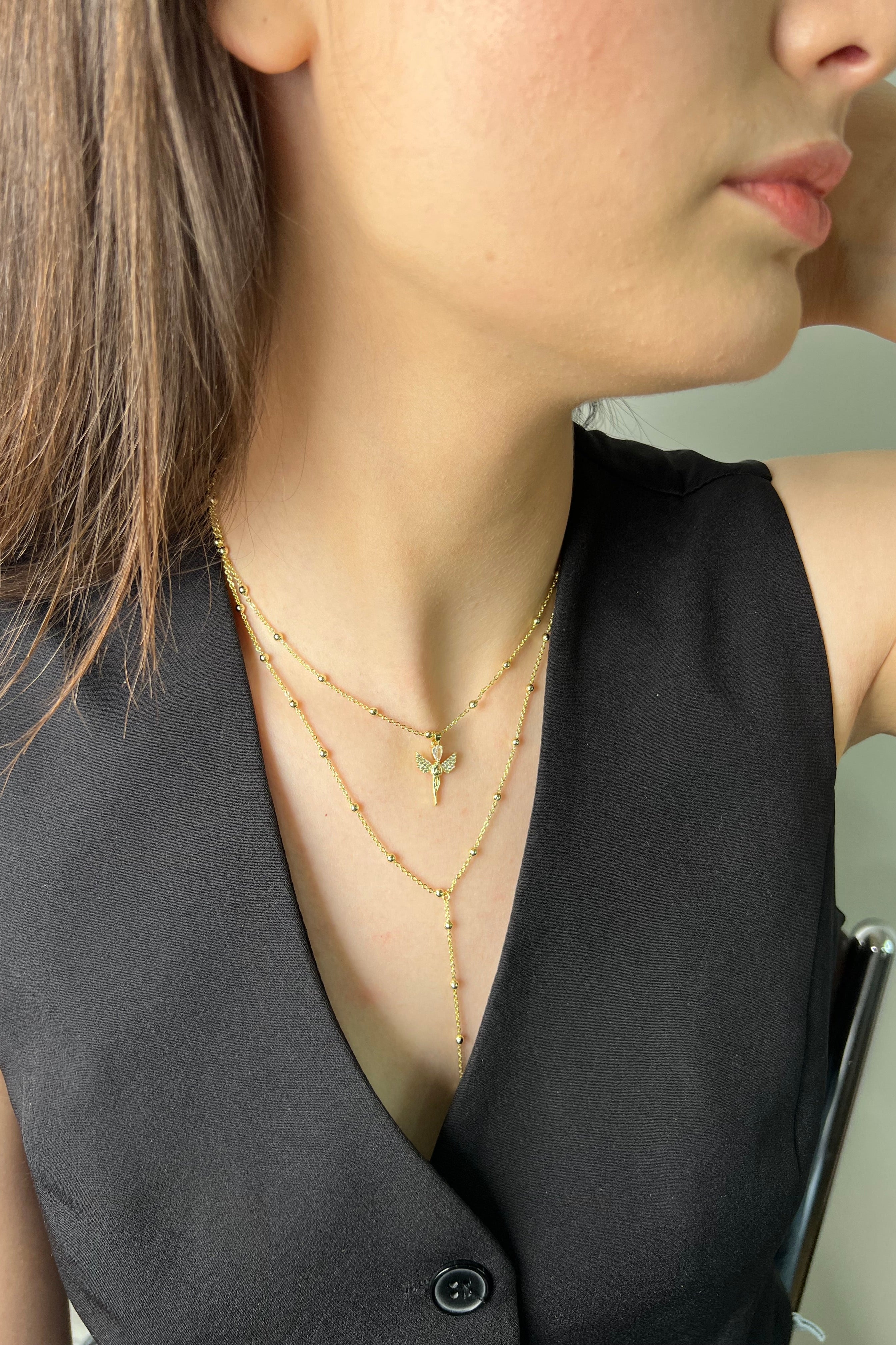 Kelebek İmzası 14K Luxe Kolye