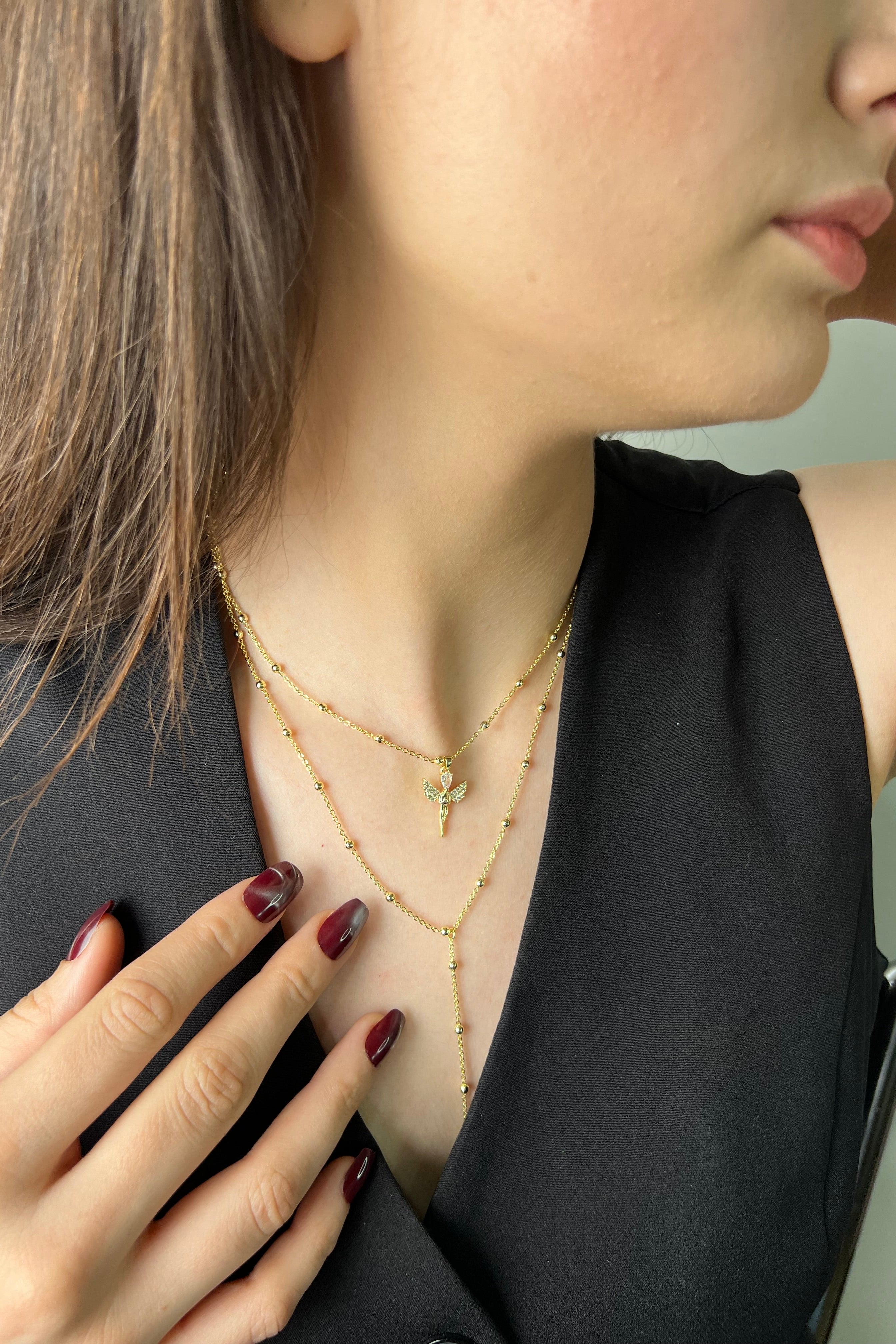 Kelebek İmzası 14K Luxe Kolye