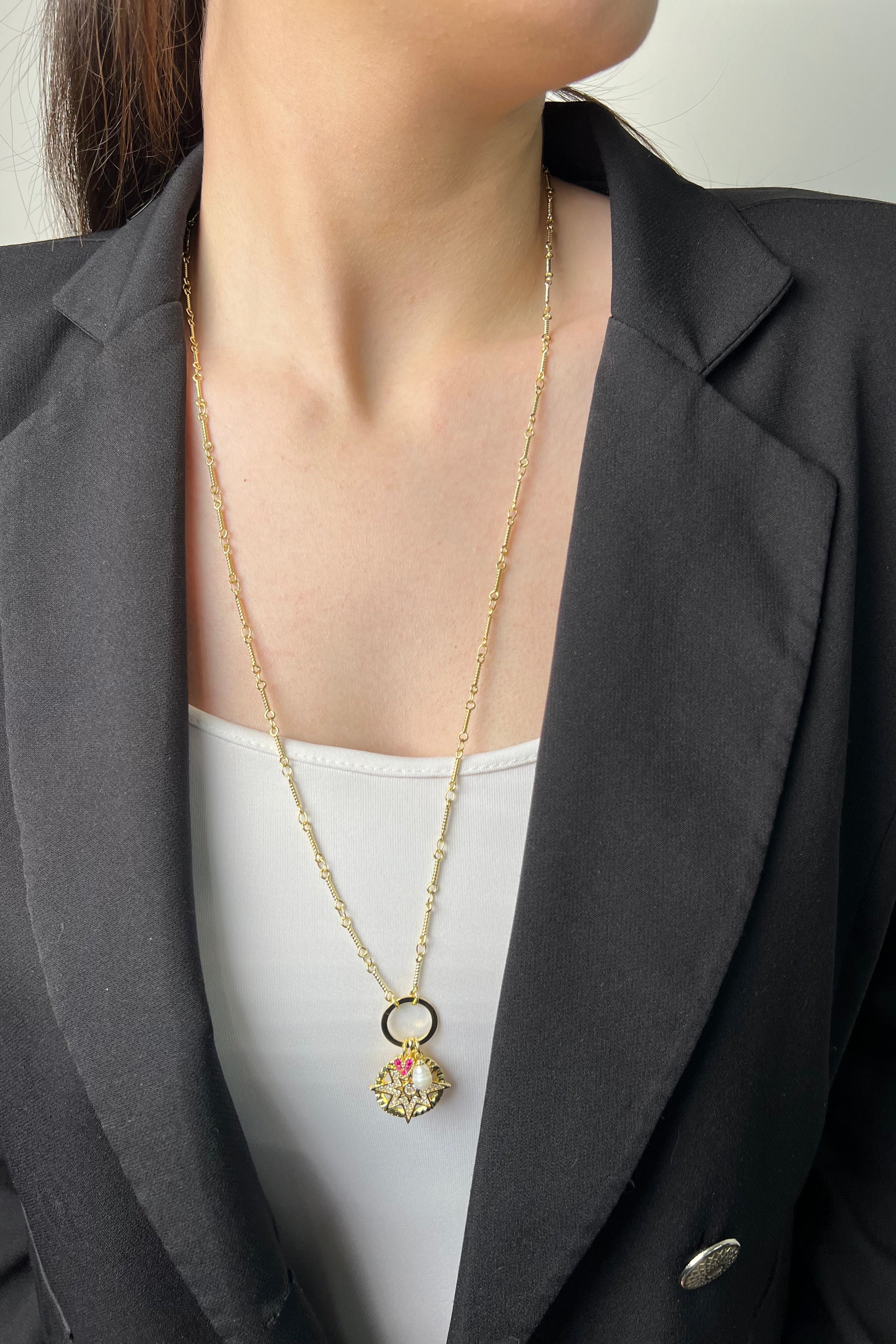 Şans Mührü 14K Luxe Kolye