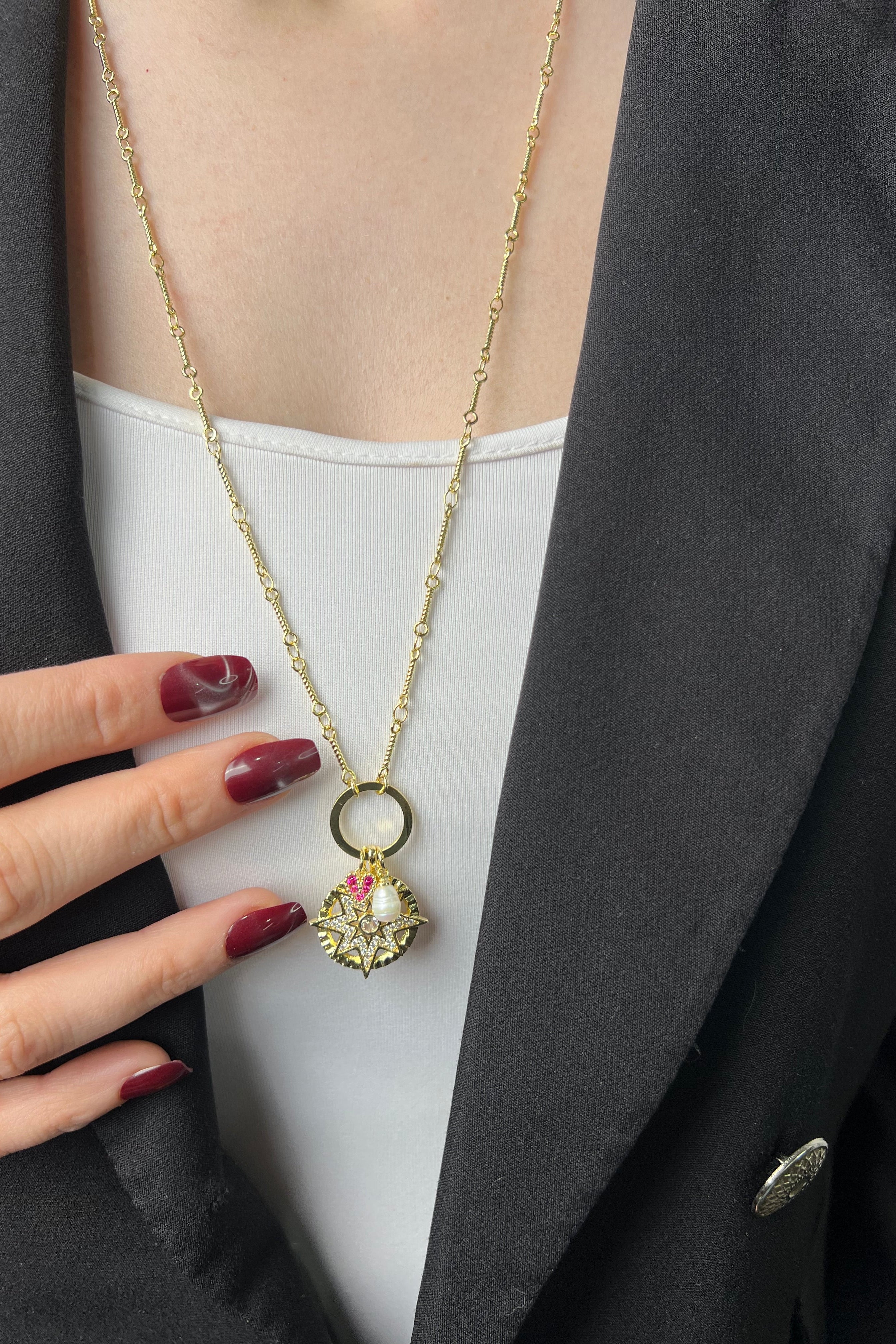 Şans Mührü 14K Luxe Kolye