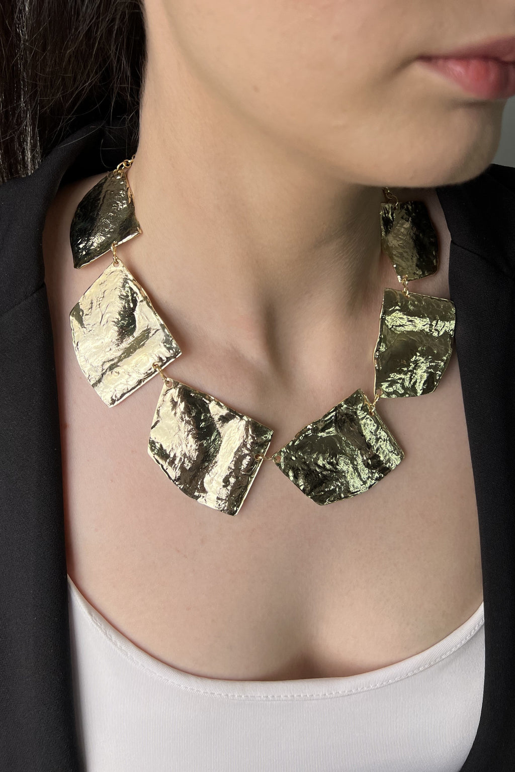 Ayna Kırığı 14K Luxe Kolye