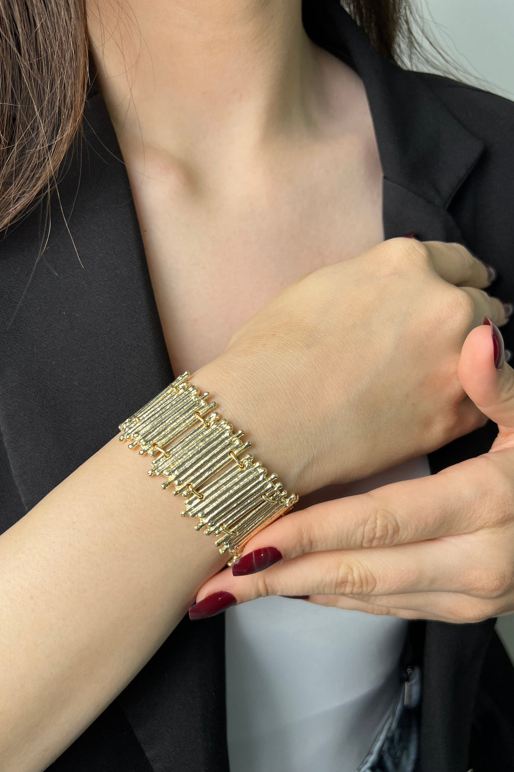 Işık Merdiveni 14K Altın Kaplama Luxe Bileklik