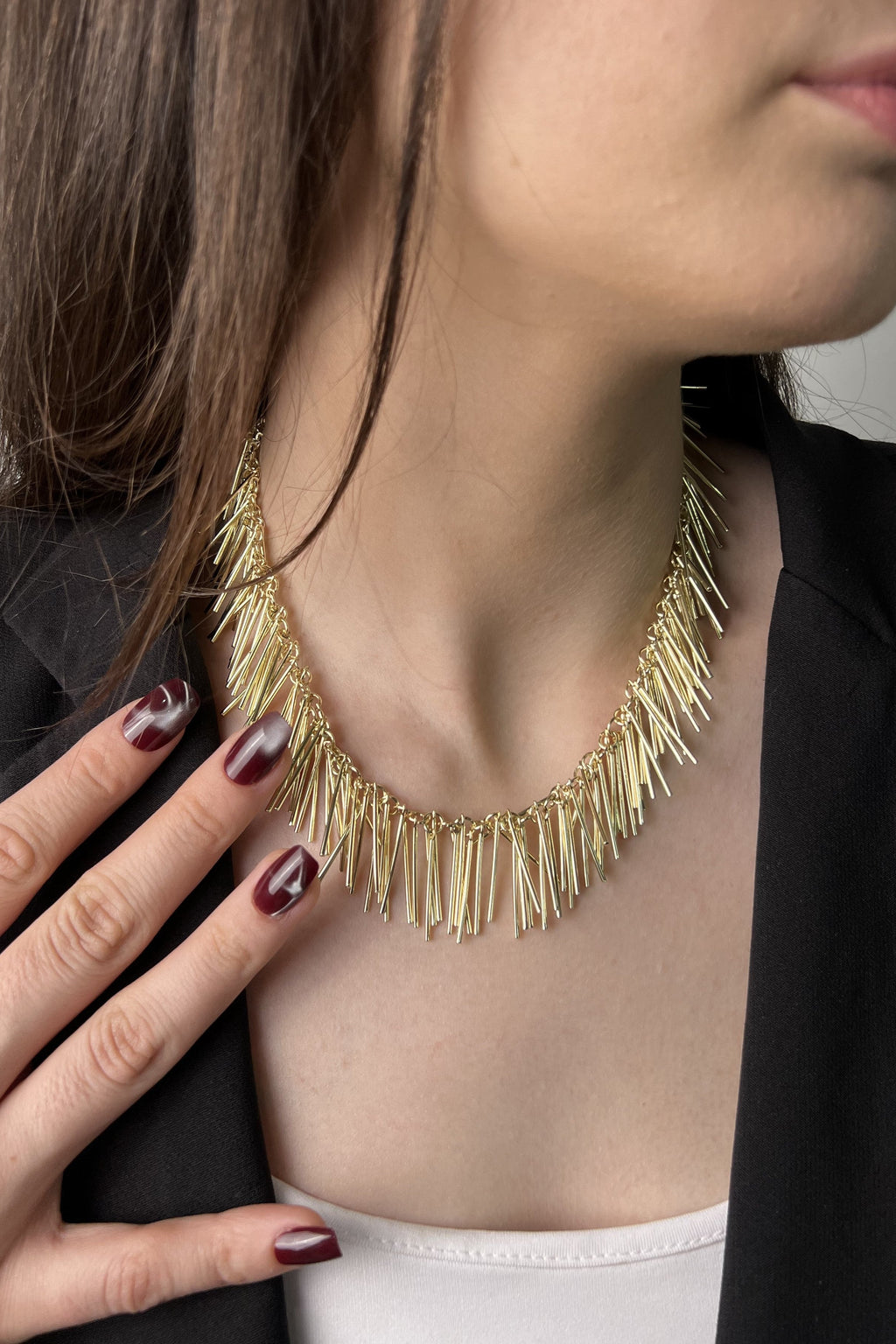 Altın Akış 14K Luxe Kolye