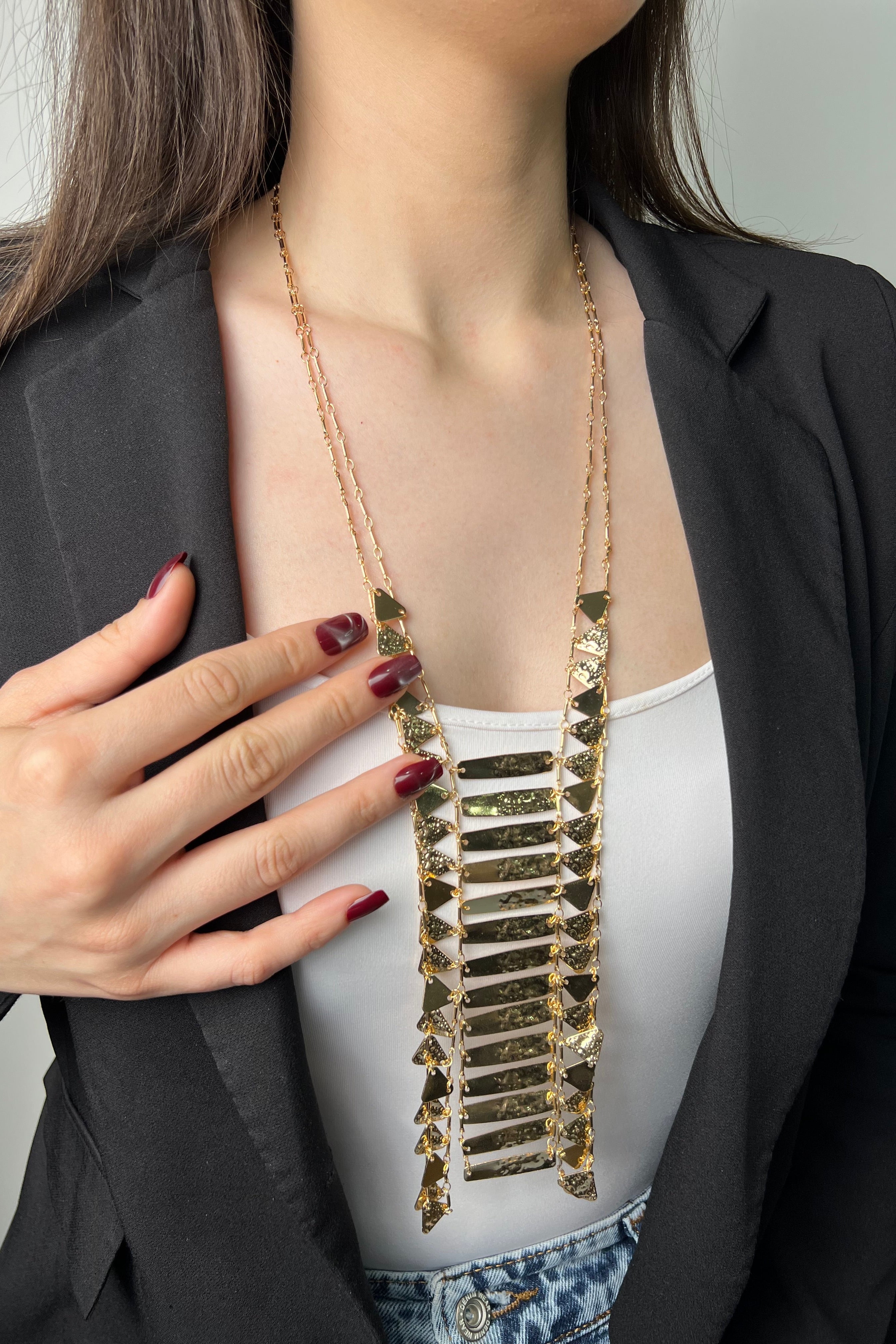 Altın Merdiven ZR Model Kolye