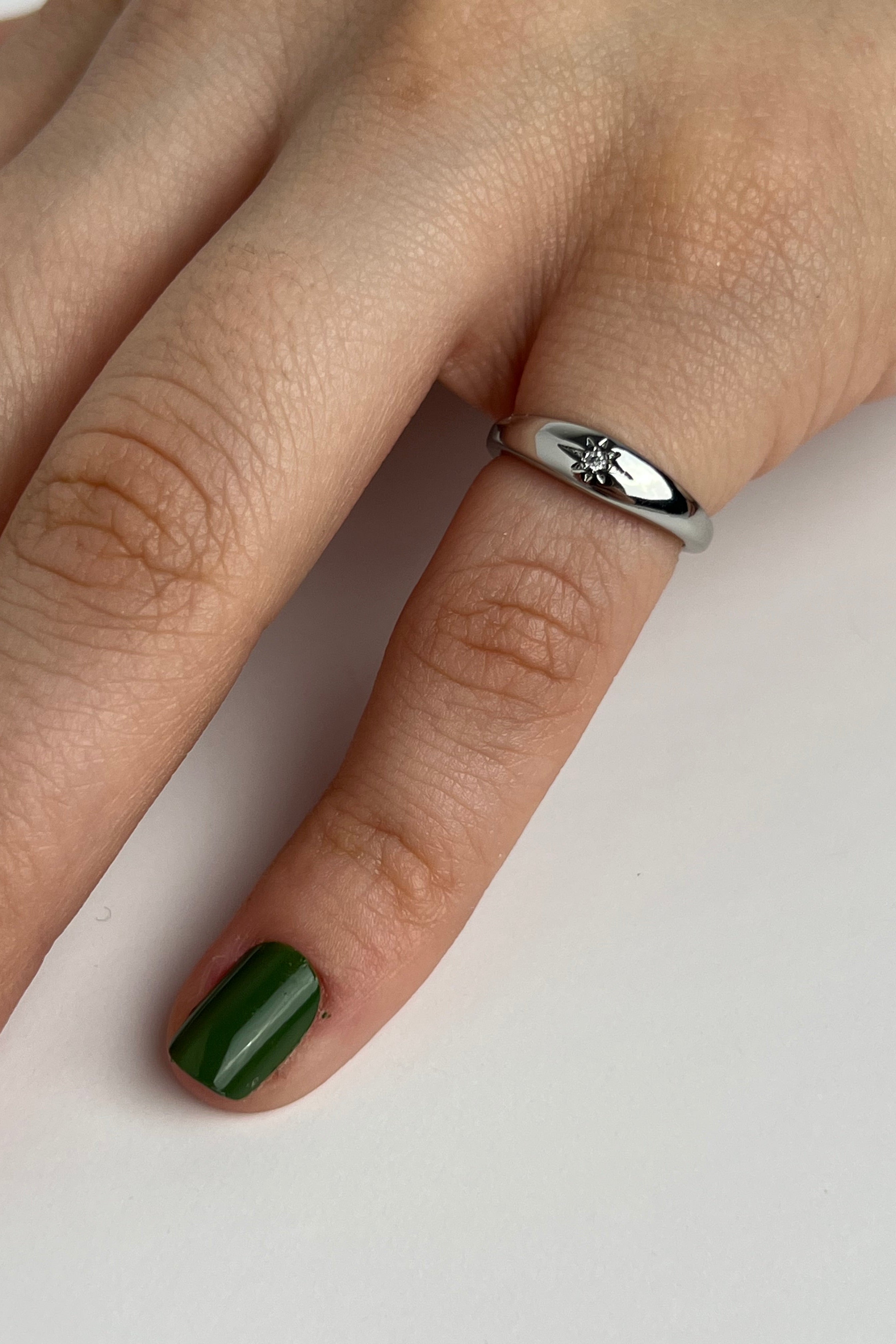 Kutup Yıldızı Eklem Stainless Yüzük