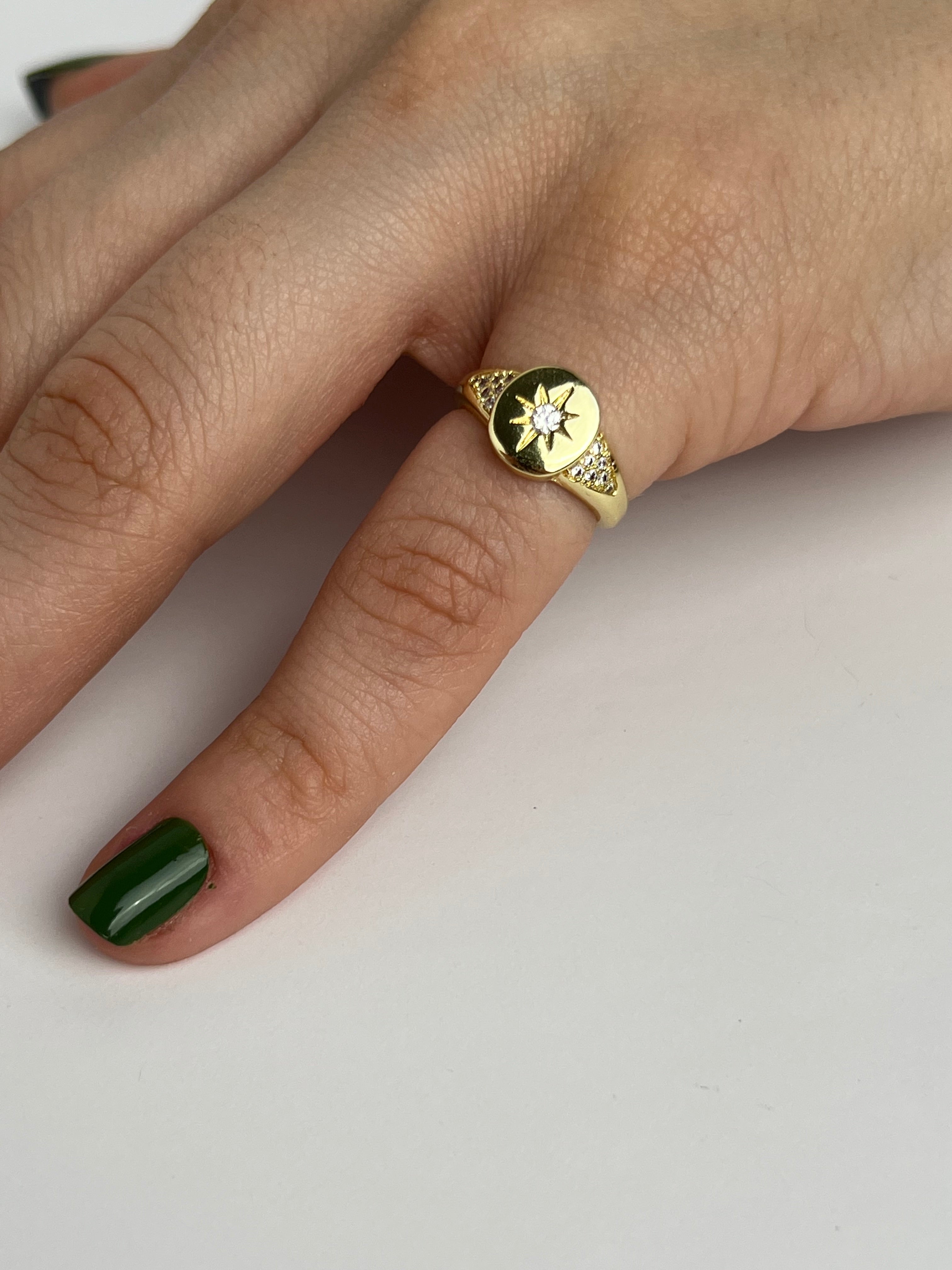 Yıldız Mührü Eklem Stainless Yüzük