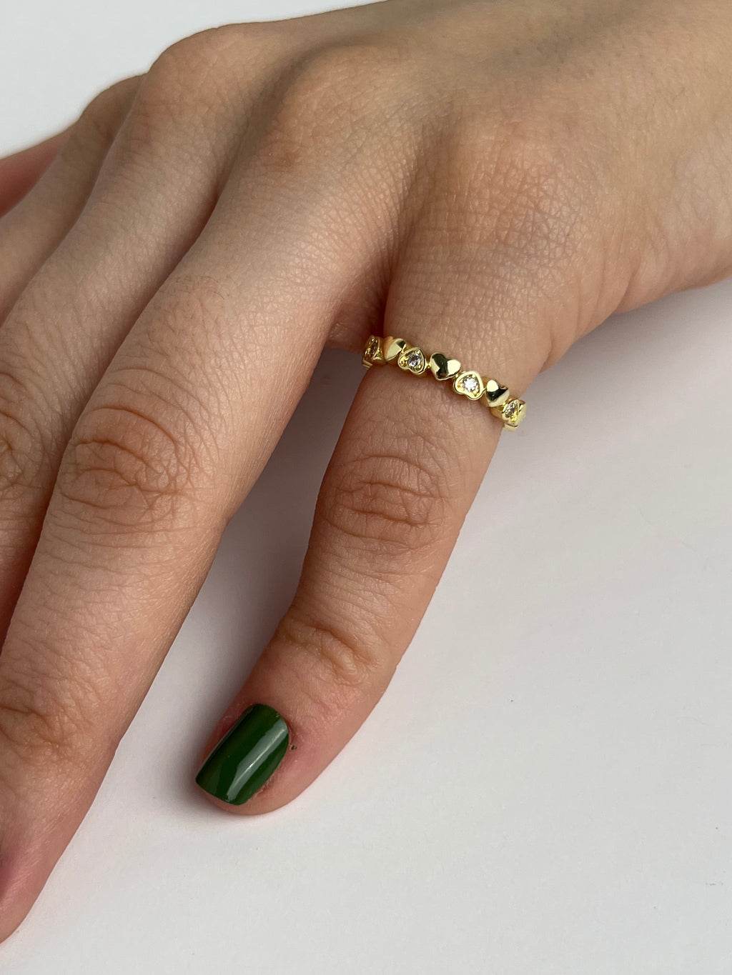 Kalp Piyano Eklem Stainless Yüzük