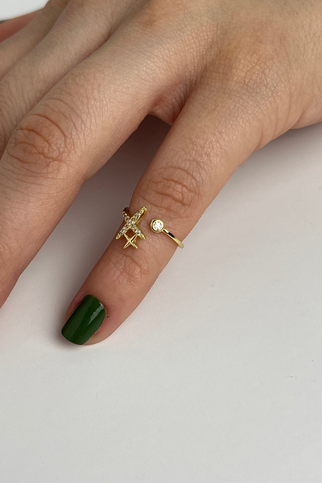 Yıldız Çarpımı Eklem Stainless Yüzük