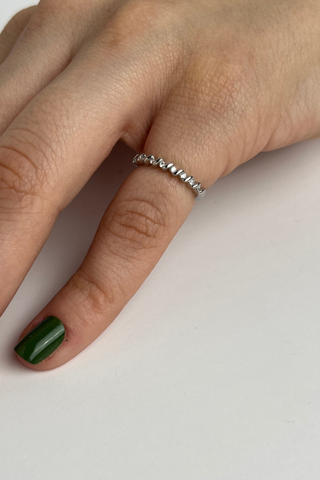 İnce Işıltı Eklem Stainless Yüzük