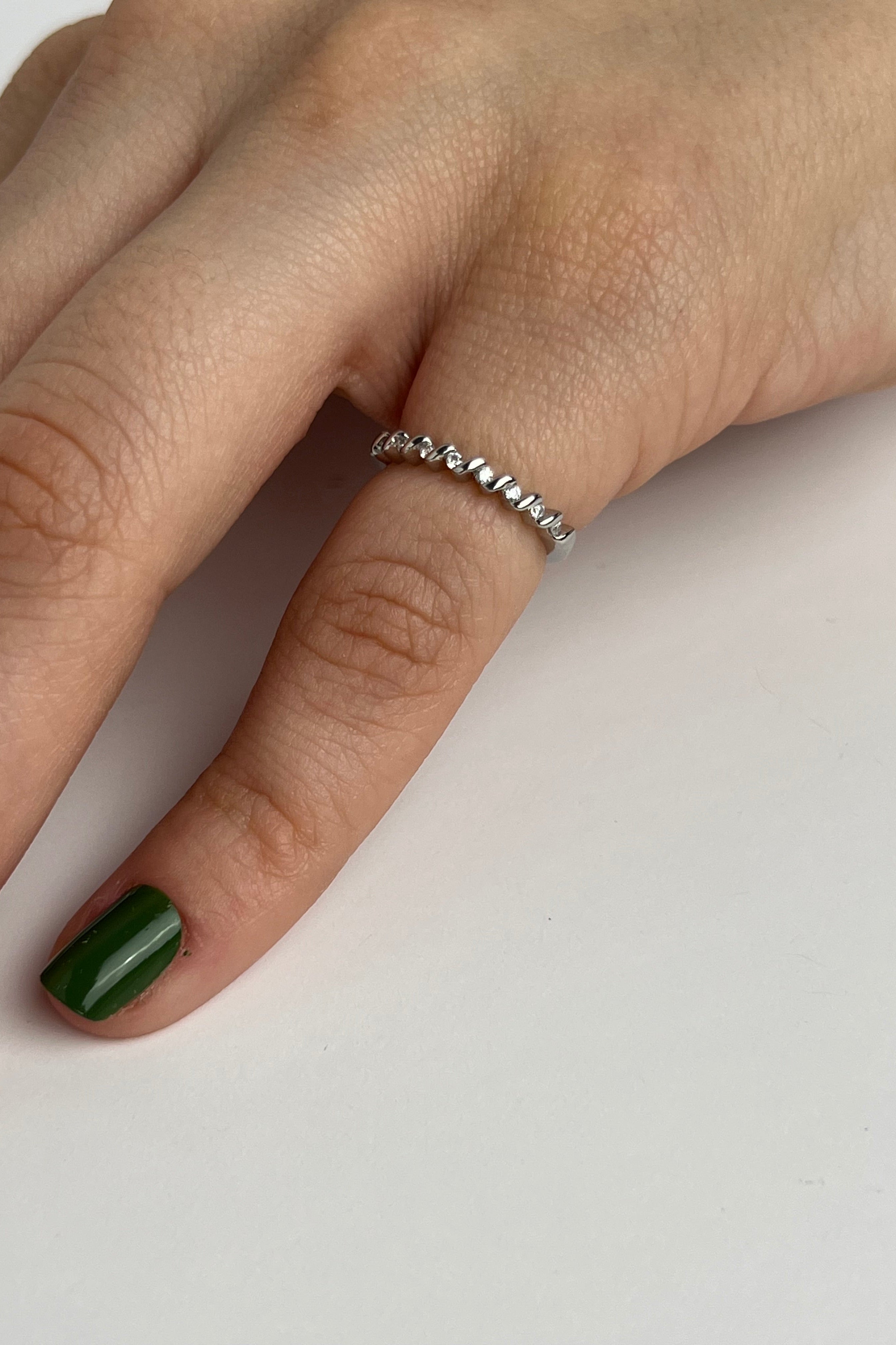 İnce Işıltı Eklem Stainless Yüzük