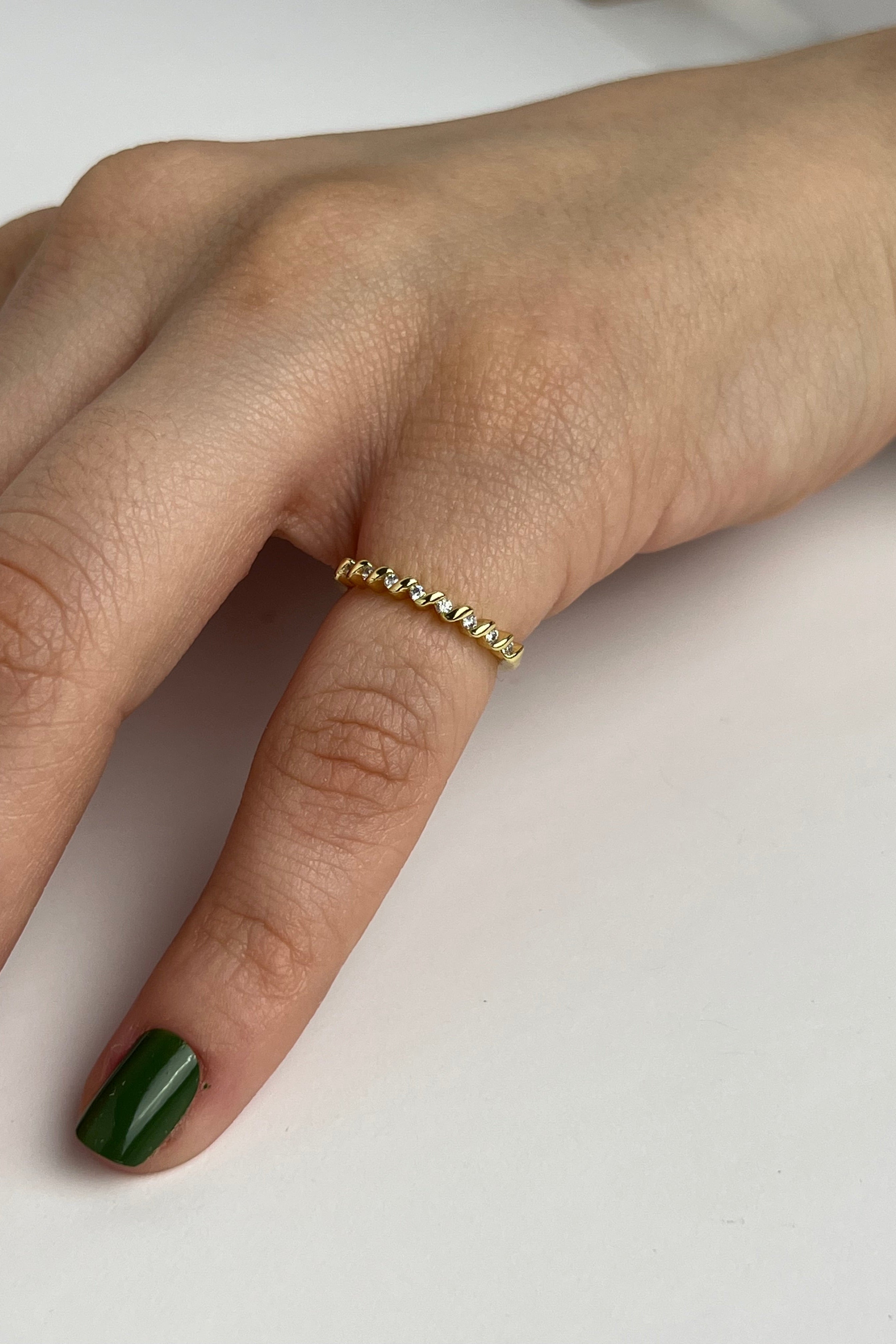 İnce Işıltı Eklem Stainless Yüzük