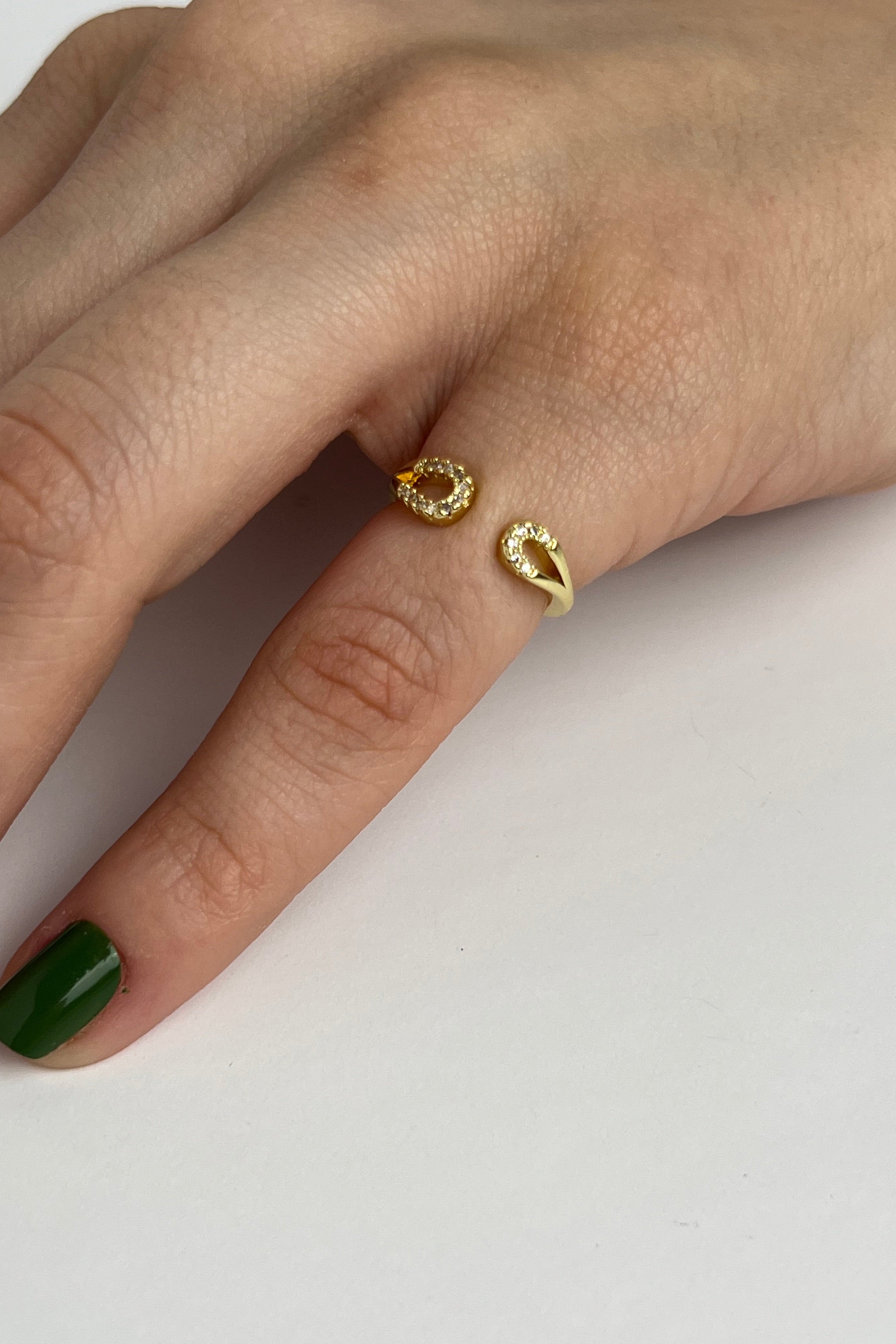 İkiz Damla Eklem Stainless Yüzük