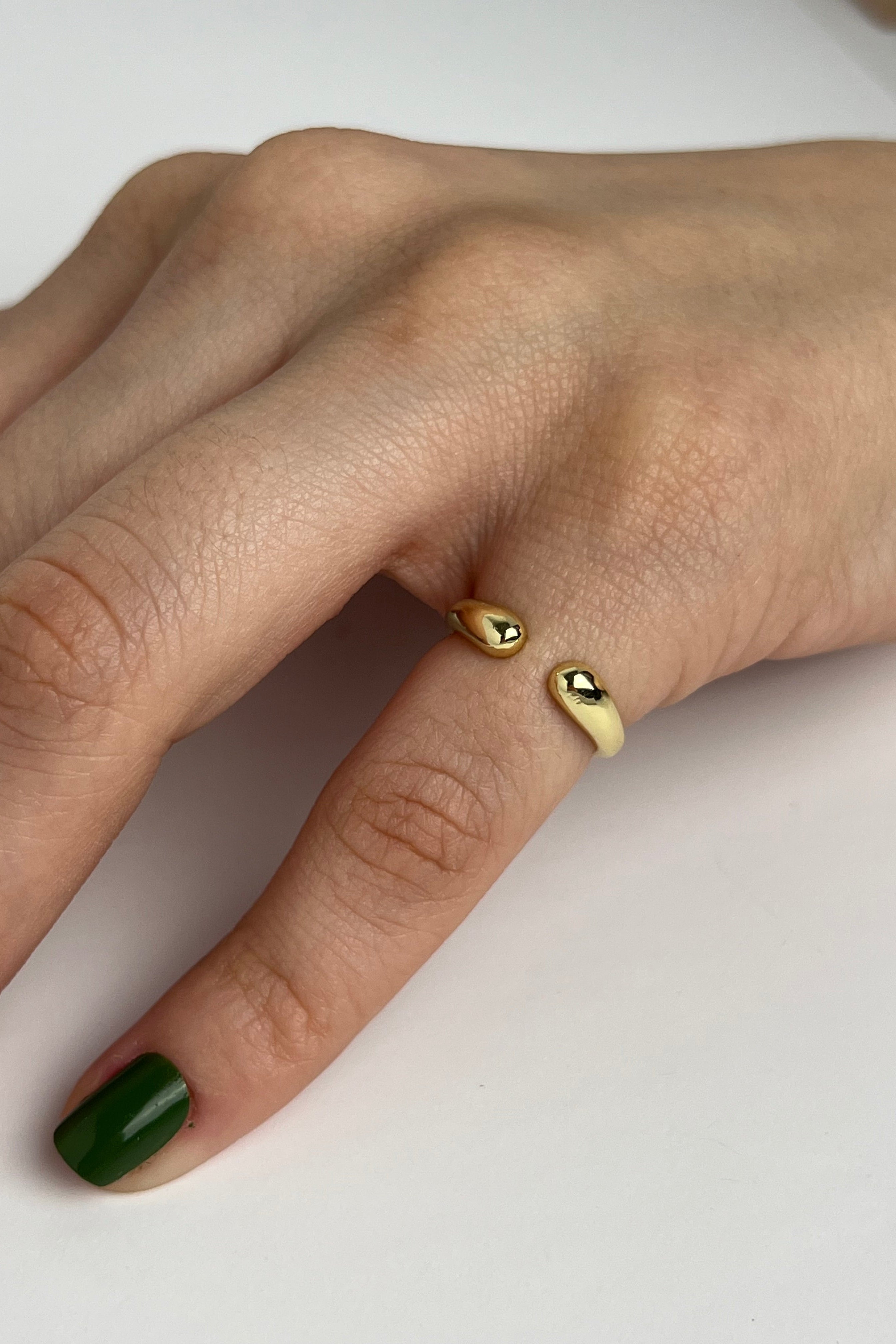 Altın Damla Eklem Stainless Yüzük