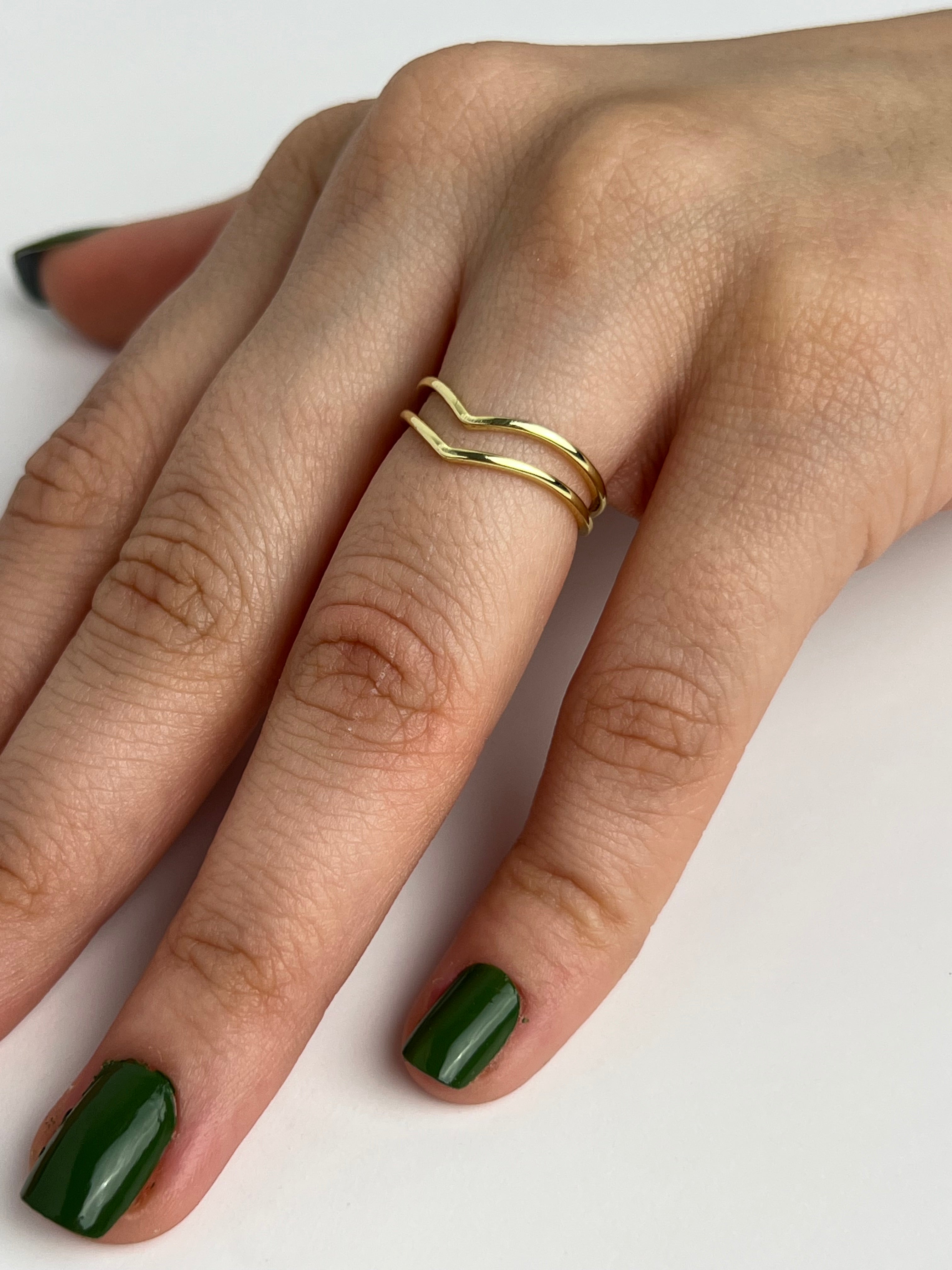 V Form Denge Eklem Stainless Yüzük