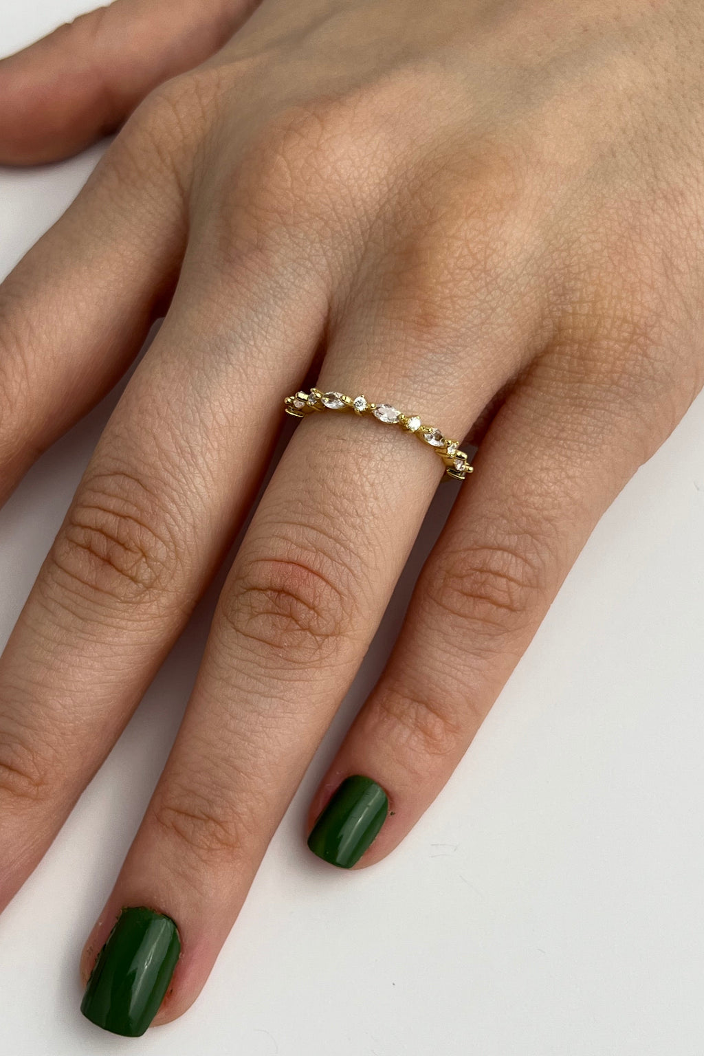 Mekik Işıltı Eklem Stainless Yüzük