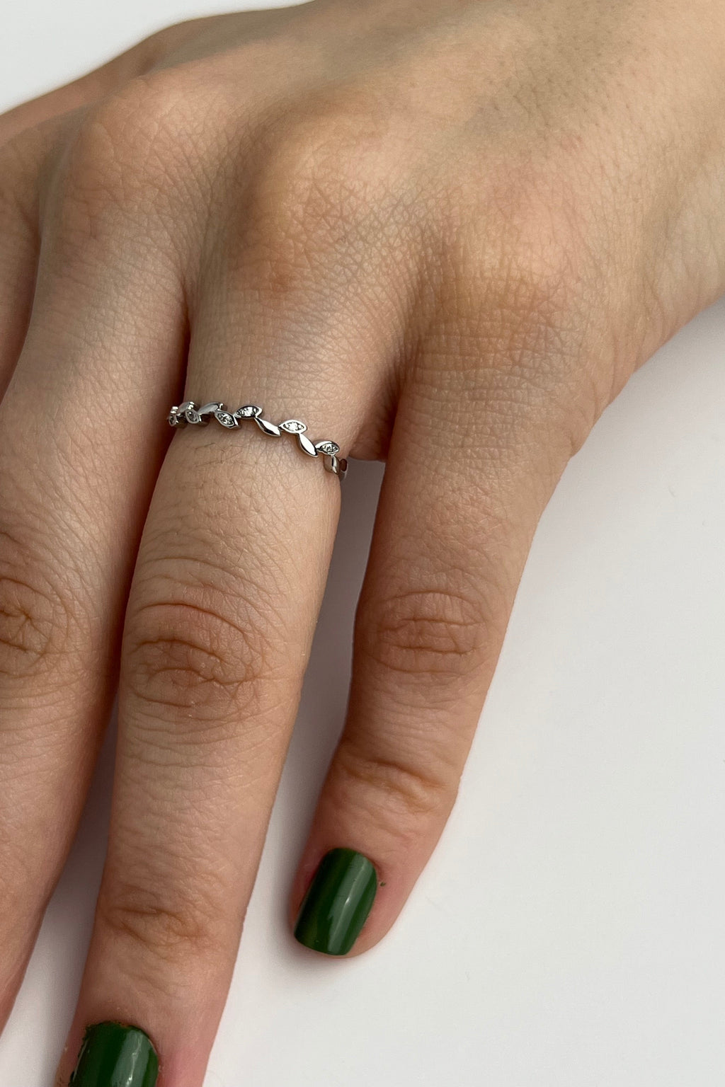 Asma Işıltısı Eklem Stainless Yüzük