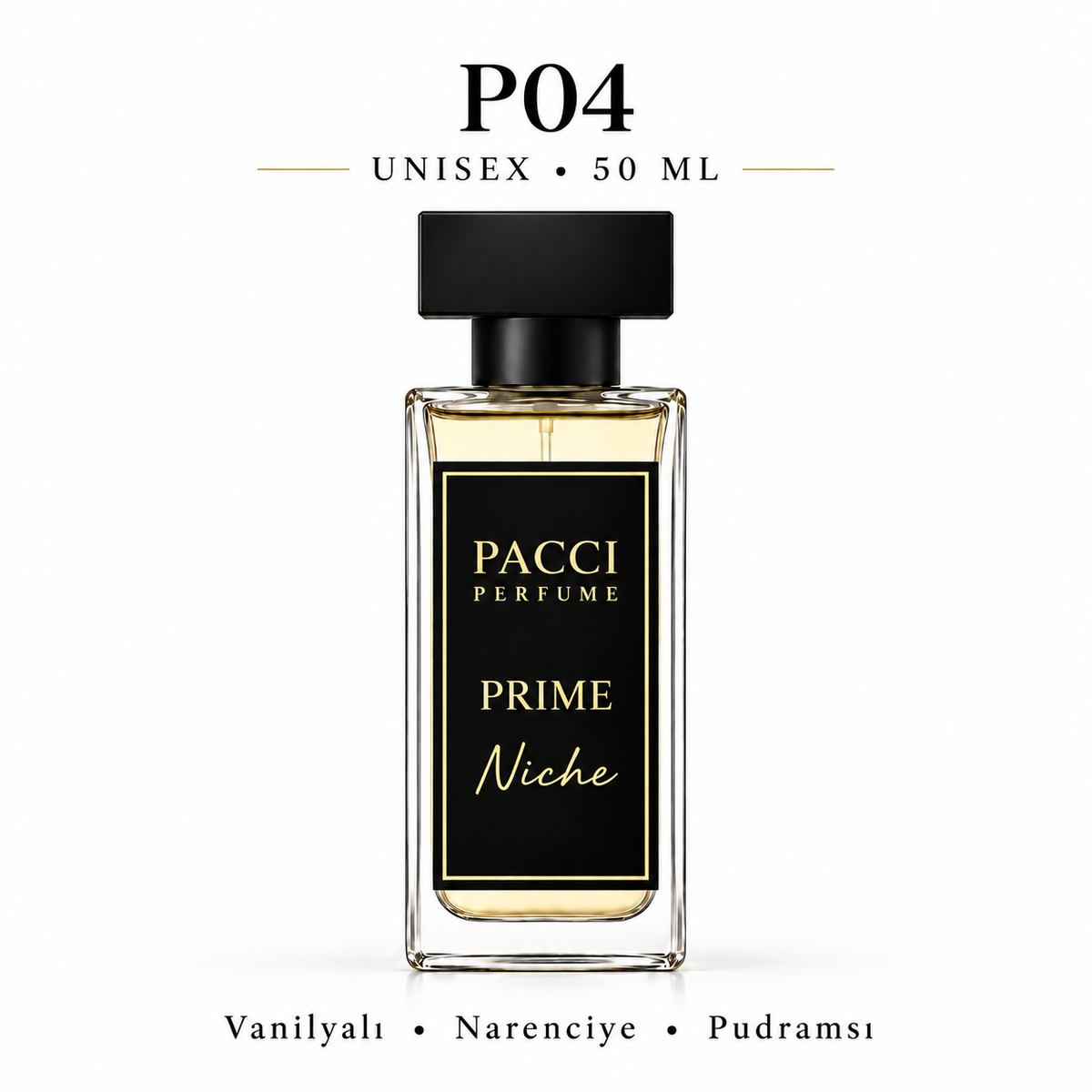 PACCI P04 Niche Unisex Parfüm 50 ML – Narenciyeli • Baharatlı • Gurme