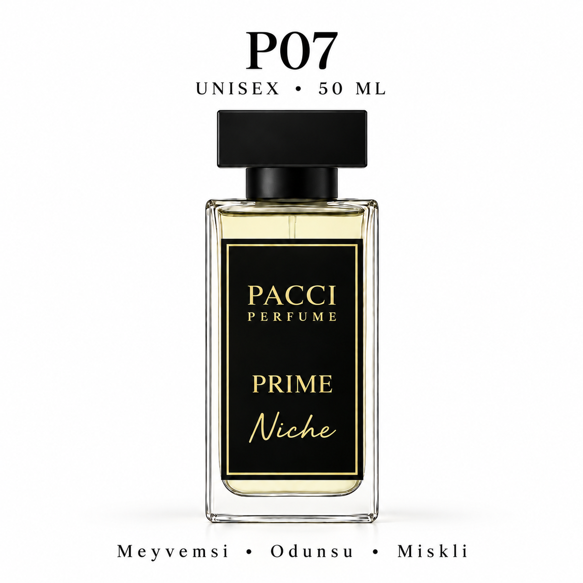 PACCI P07 Niche Unisex Parfüm 50 ML – Meyvemsi • Çiçeksi • Odunsu