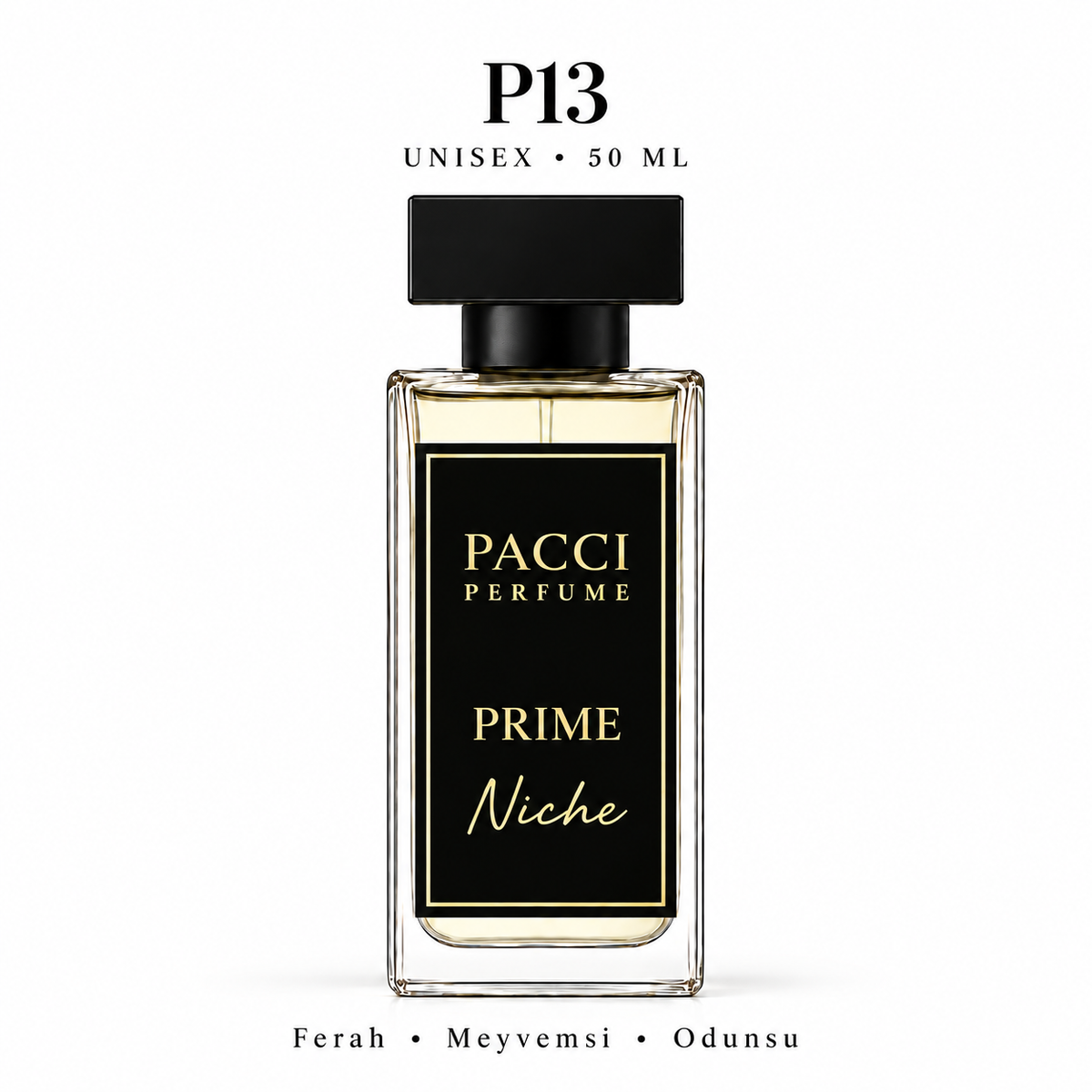 PACCI P13 Niche Unisex Parfüm 50 ML – Odunsu • Ferah • Meyvemsi