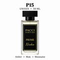 PACCI P15 Niche Unisex Parfüm 50 ML – Amberimsi • Miskimsi • Mineral