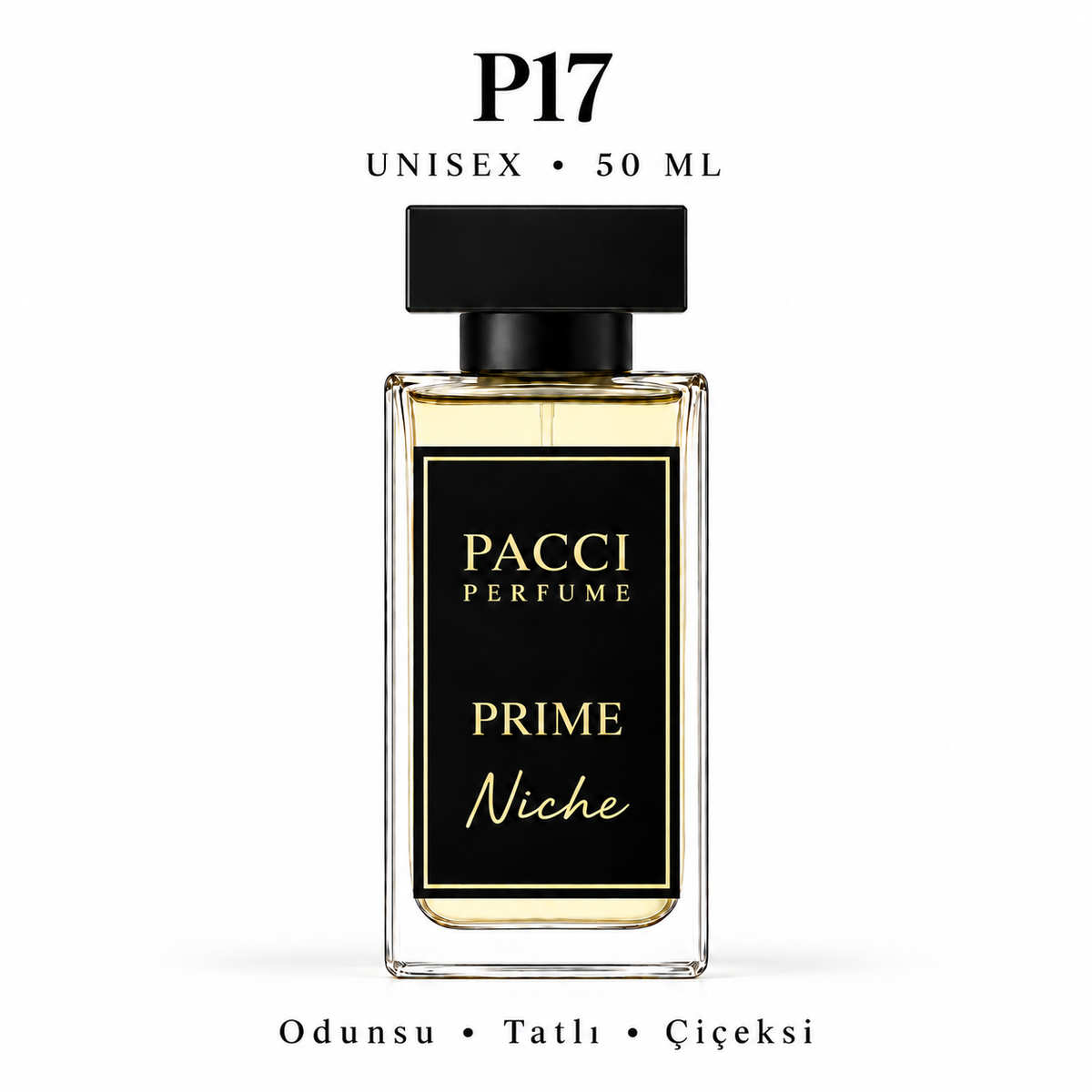 PACCI P17 Niche Unisex Parfüm 50 ML – Çiçeksi • Meyvemsi • Amber