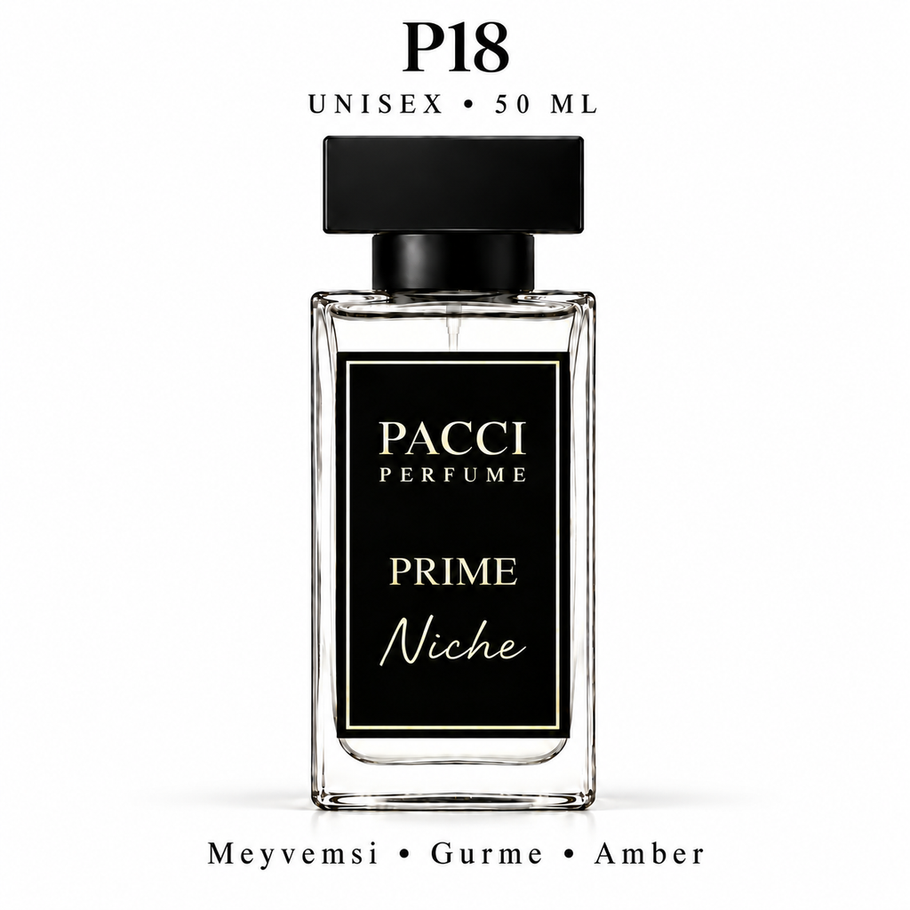 PACCI P18 Niche Unisex Parfüm 50 ML – Meyvemsi • Gurme • Amber