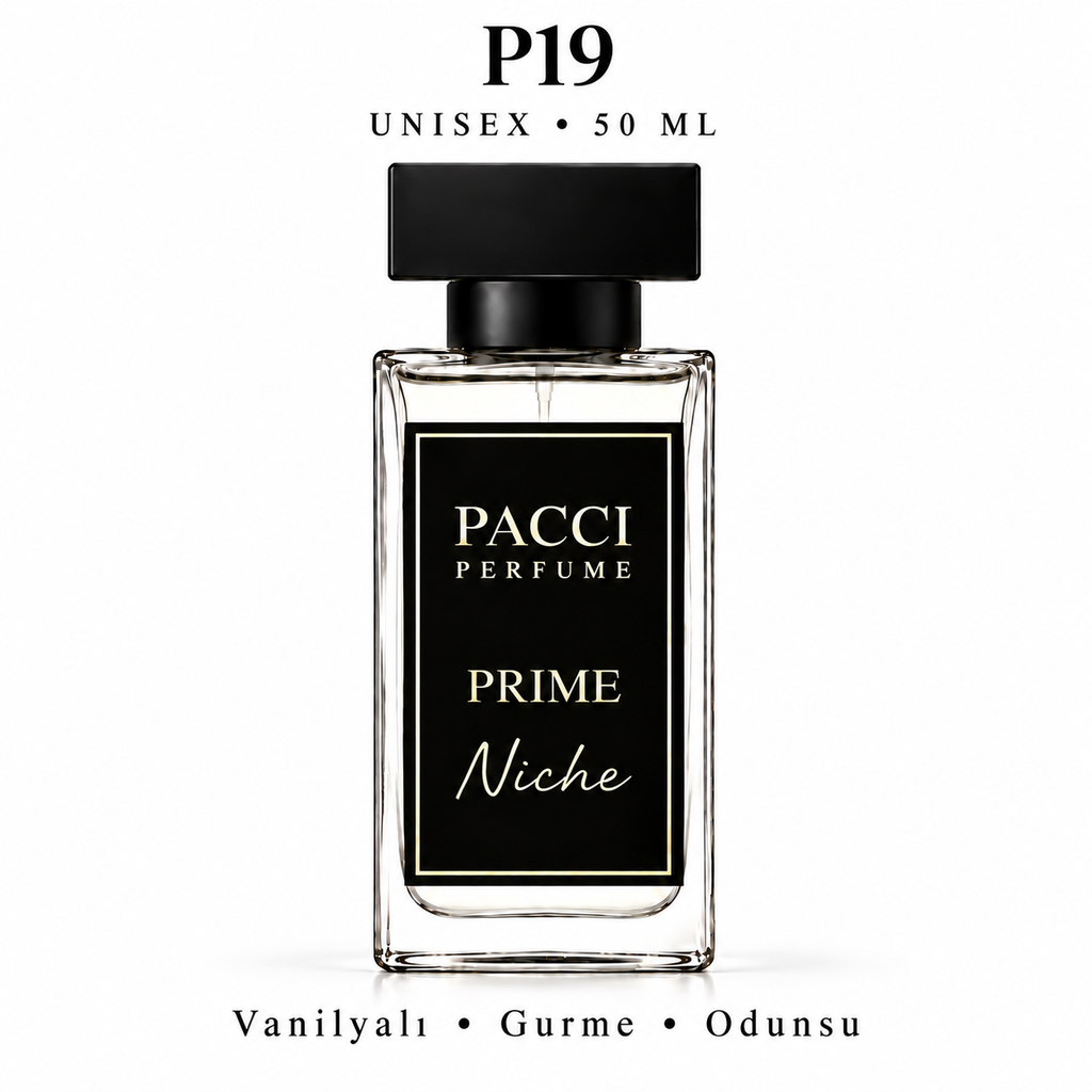 PACCI P19 Niche Unisex Parfüm 50 ML – Vanilyalı • Gurme • Odunsu