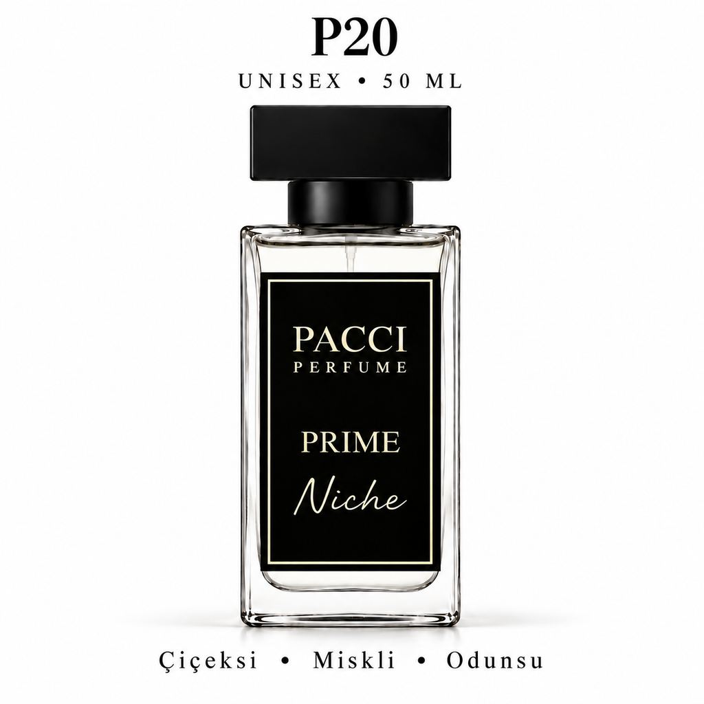 PACCI P20 Niche Unisex Parfüm 50 ML – Çiçeksi • Miskli • Odunsu