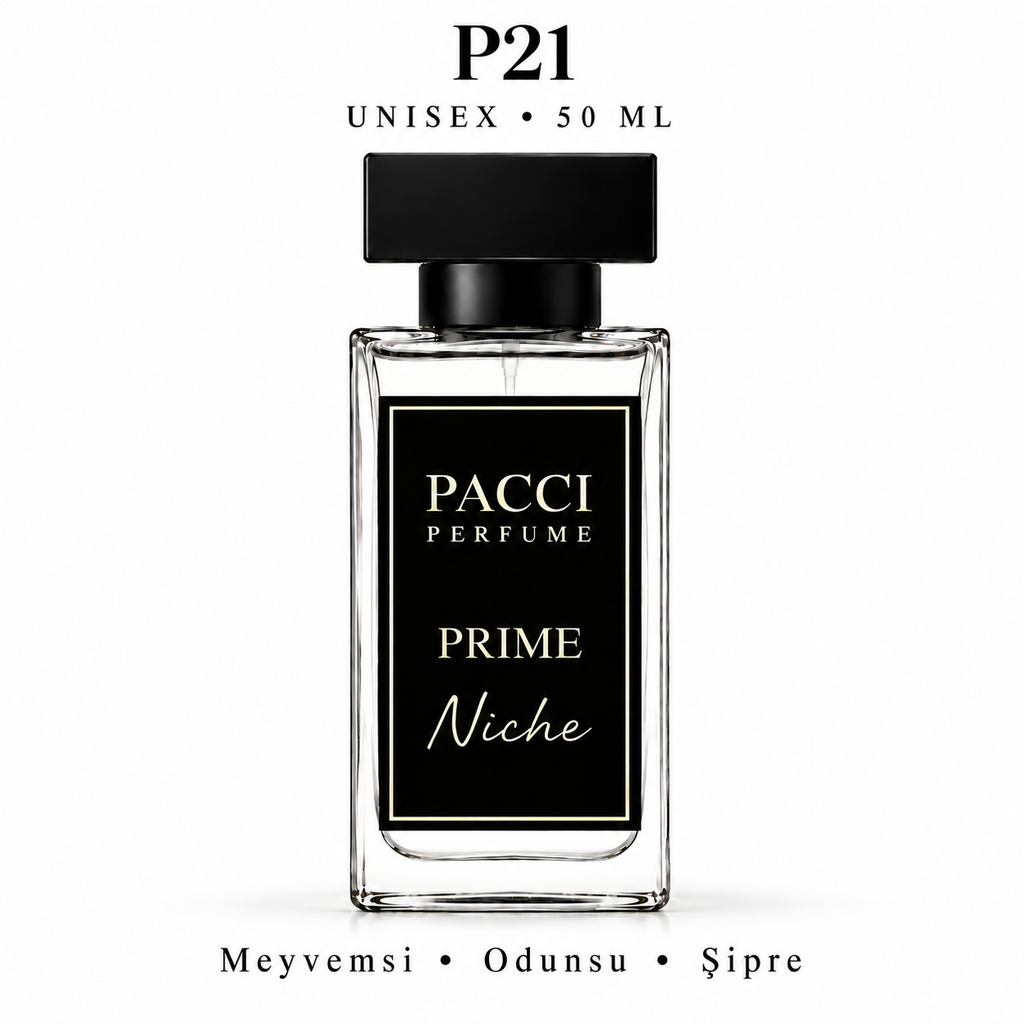 PACCI P21 Niche Unisex Parfüm 50 ML – Meyvemsi • Odunsu • Şipre