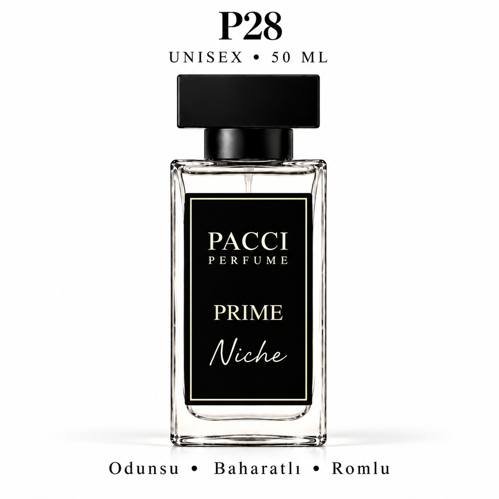 PACCI P28 Niche Unisex Parfüm 50 ML – Odunsu • Amber • Baharatlı