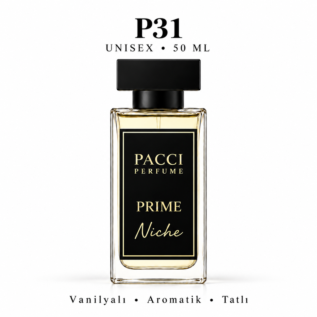 PACCI P31 Niche Unisex Parfüm 50 ML – Gurme • Aromatik • Vanilyalı