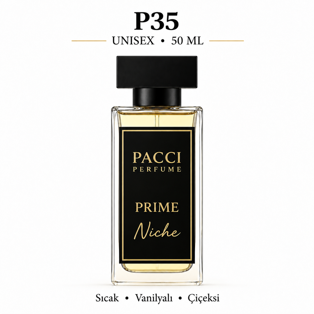 PACCI P35 Niche Unisex Parfüm 50 ML – Çiçeksi • Aromatik • Vanilyalı