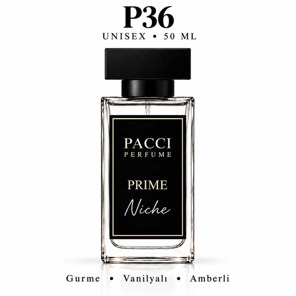 PACCI P36 Niche Unisex Parfüm 50 ML – Vanilyalı • Gurme • Amber