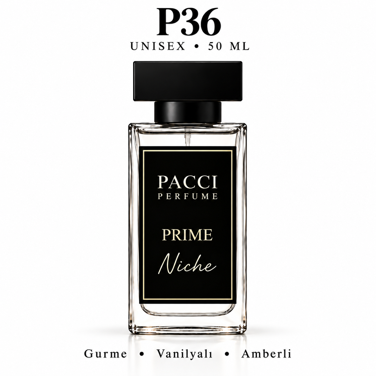PACCI P36 Niche Unisex Parfüm 50 ML – Vanilyalı • Gurme • Amber