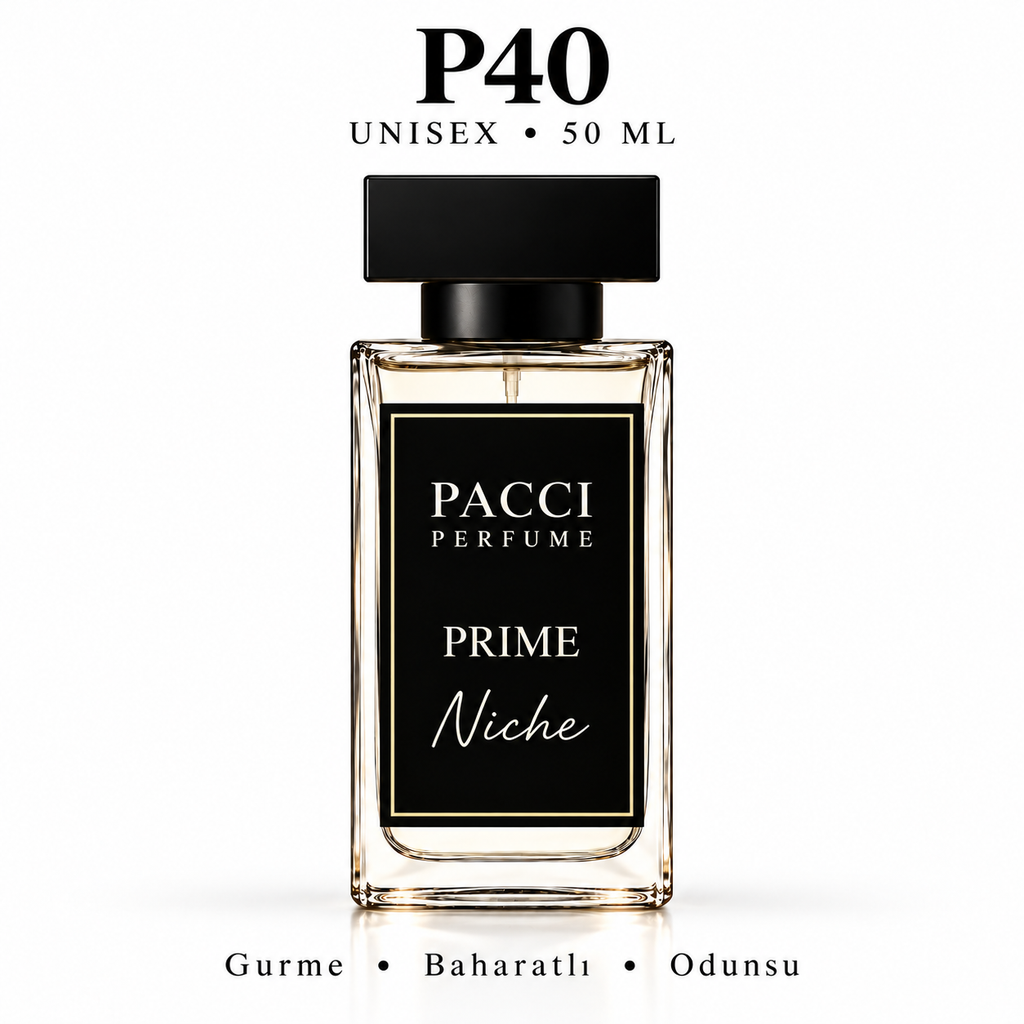 PACCI P40 Niche Unisex Parfüm 50 ML – Gurme • Amber • Odunsu