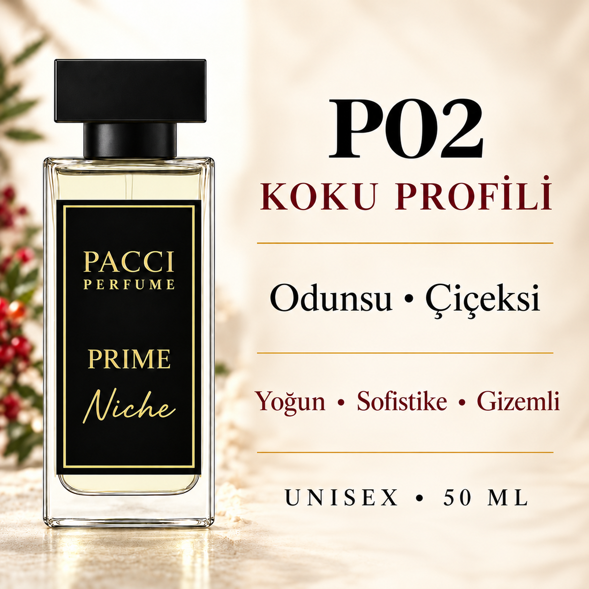 PACCI P02 koku profili – Odunsu • Çiçeksi