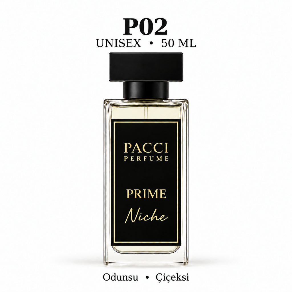 PACCI P02 Niche Unisex Parfüm 50 ML – Odunsu • Çiçeksi