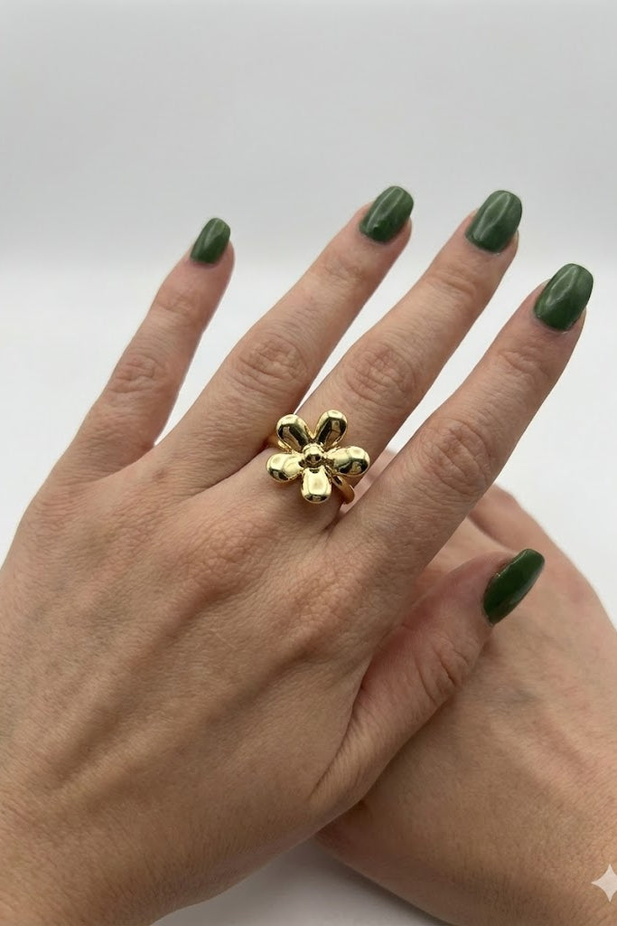 Lotus Işıltısı Stainless Yüzük