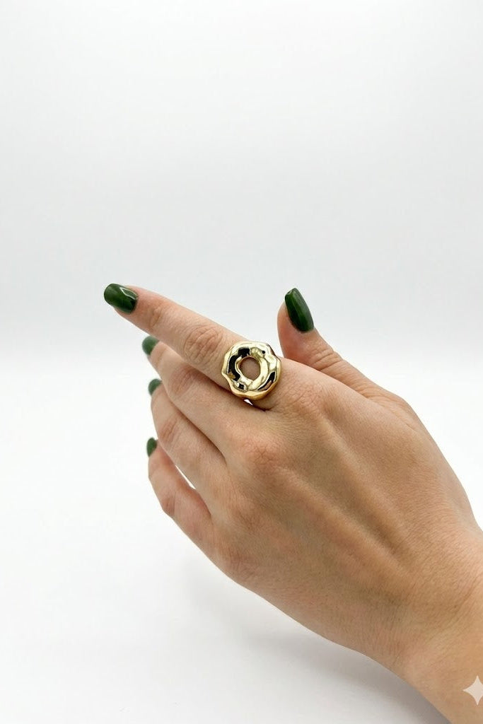 Altın Krater Stainless Yüzük