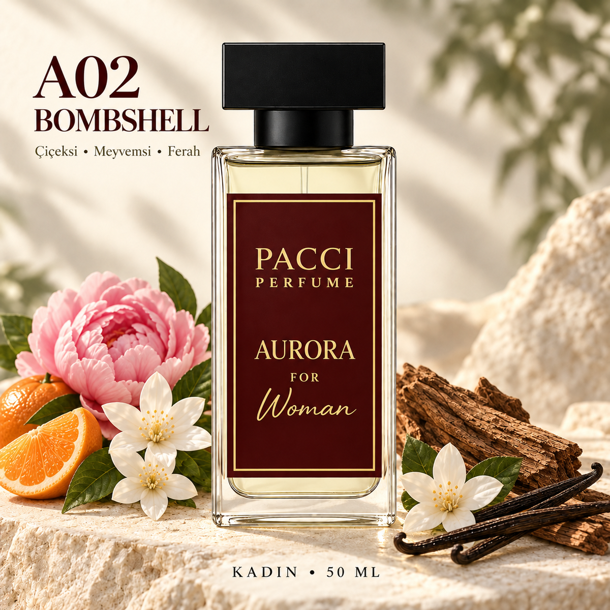 Victoria's Secret Bombshell esintili PACCI A02 kadın parfümü 50 ML
