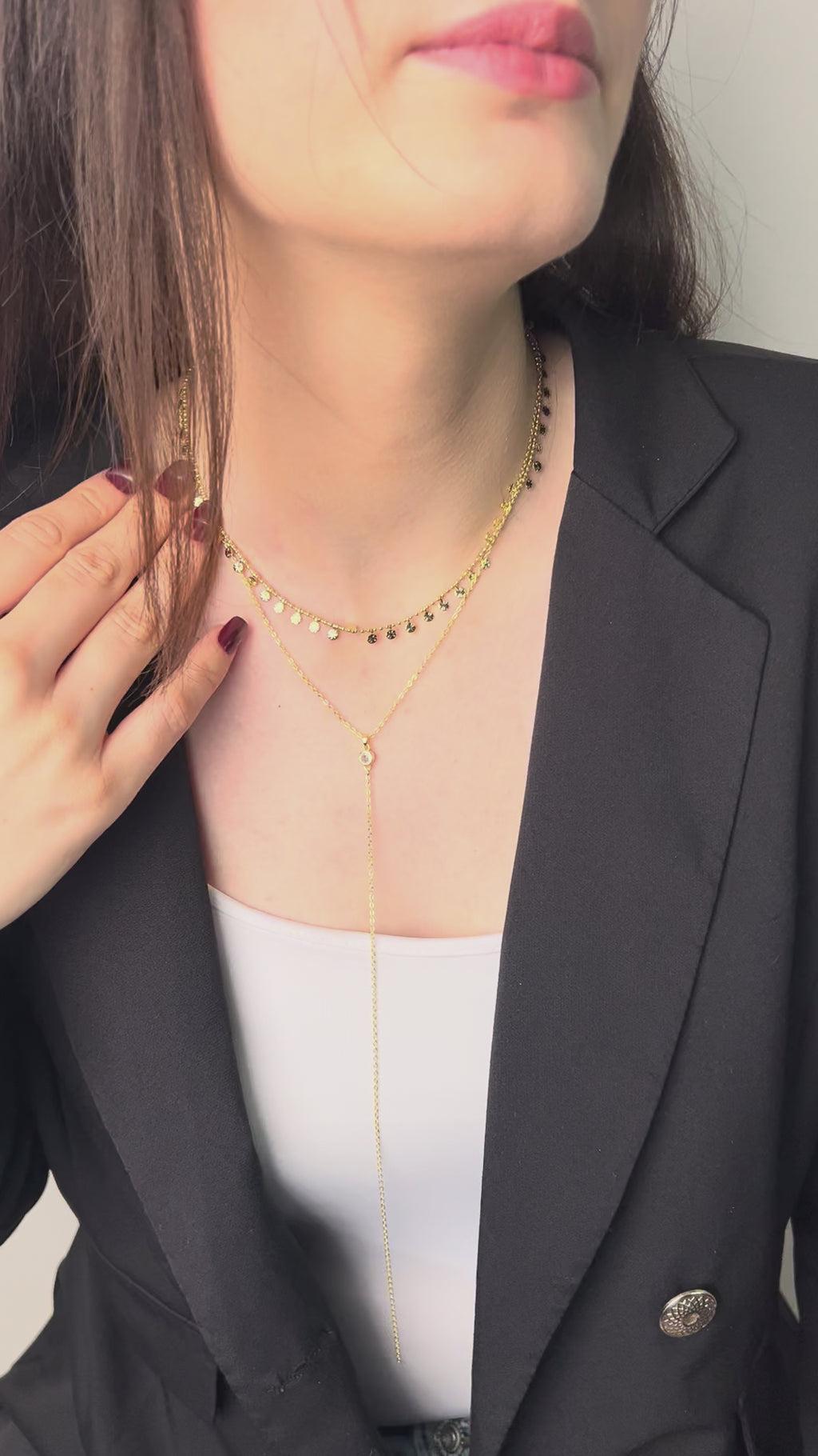 Nova Çiçek 14K Luxe Kolye